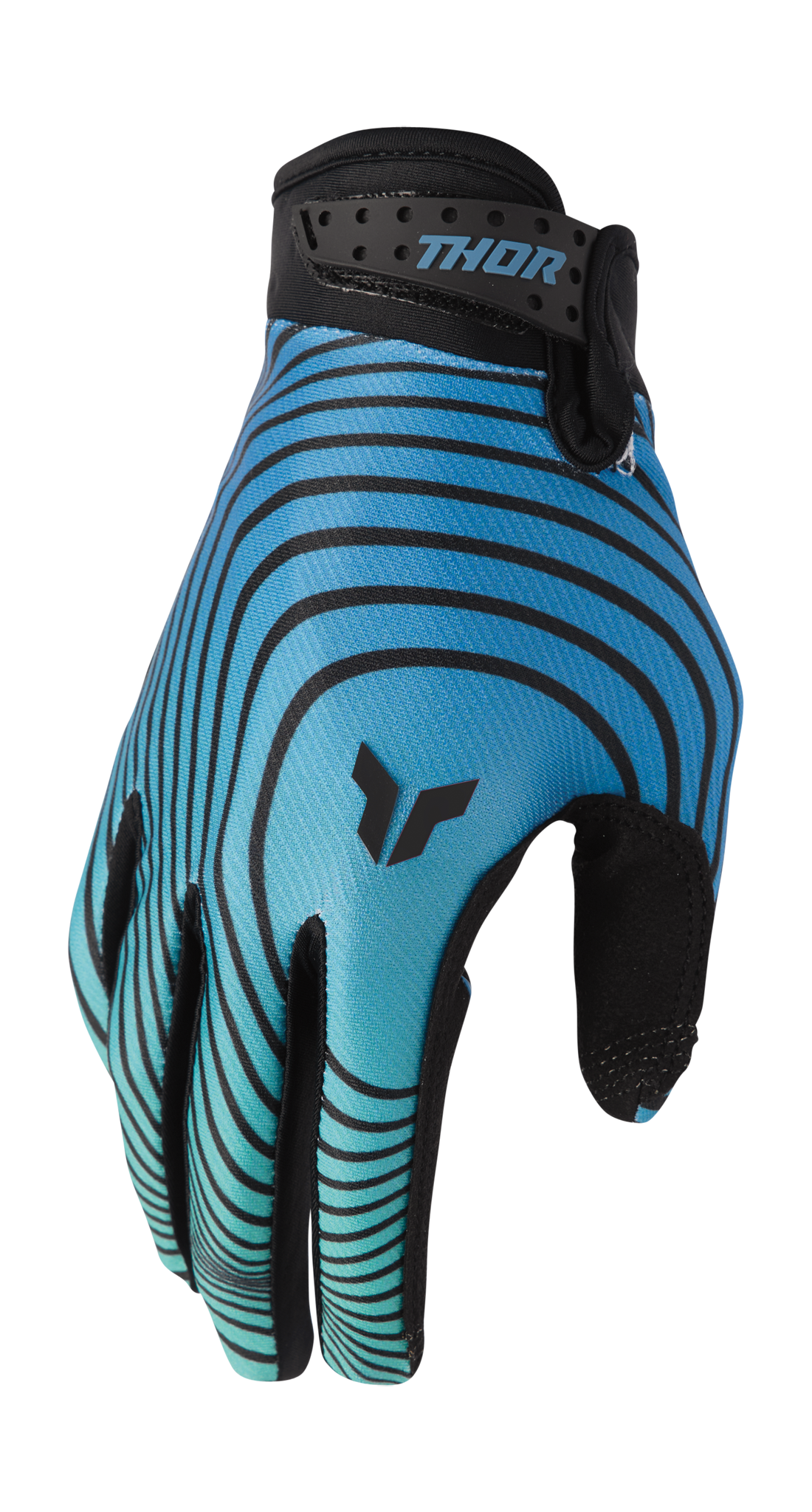 Thor Motocross Gloves 2026 Launchmode Identity - Teal / Black