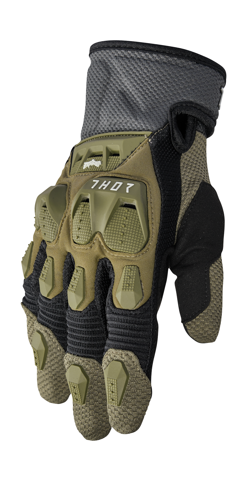 Thor Motocross Gloves Terrain - Army / Charcoal
