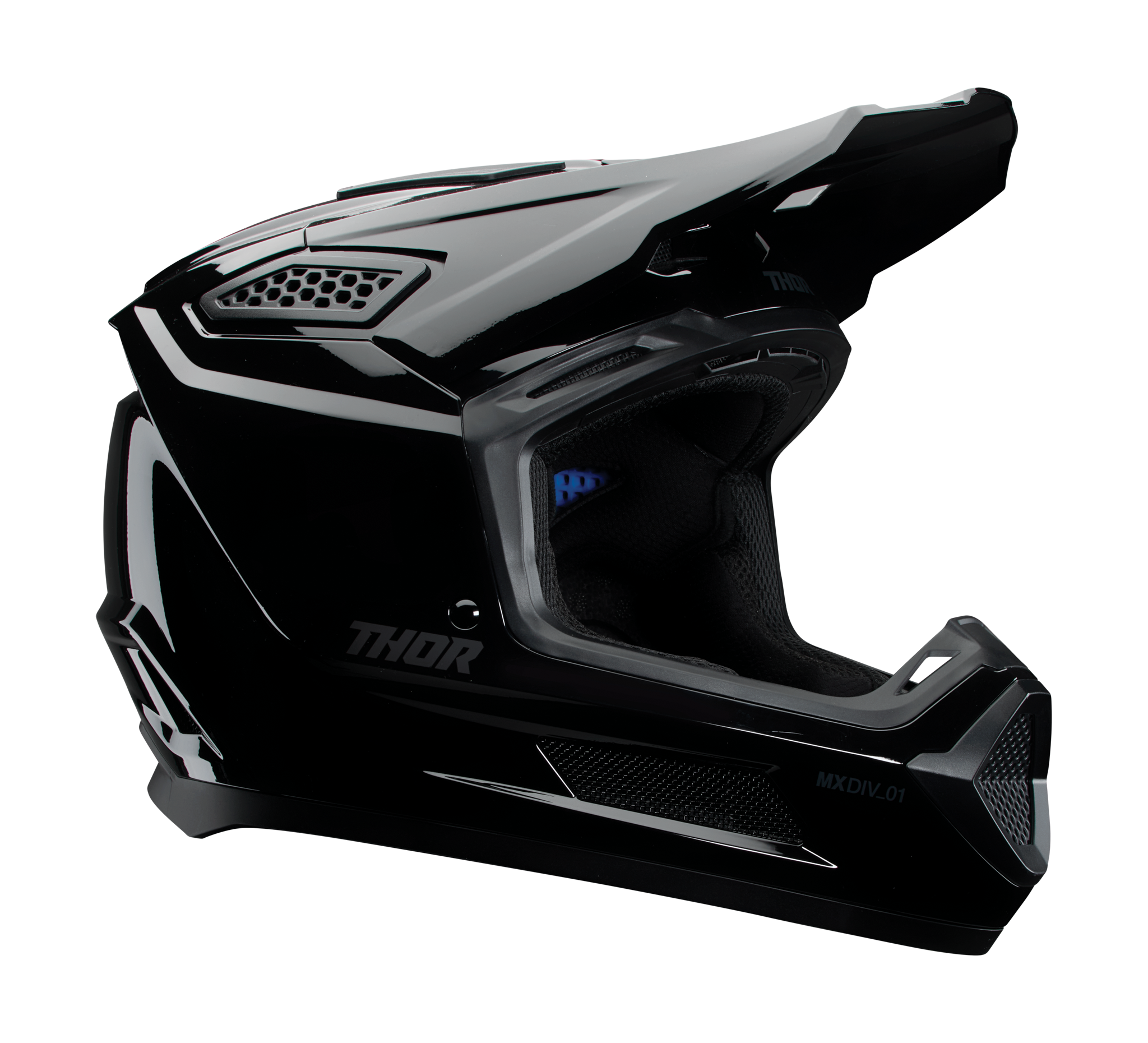Thor Motocross Helmet Fleet - Blackout Gloss