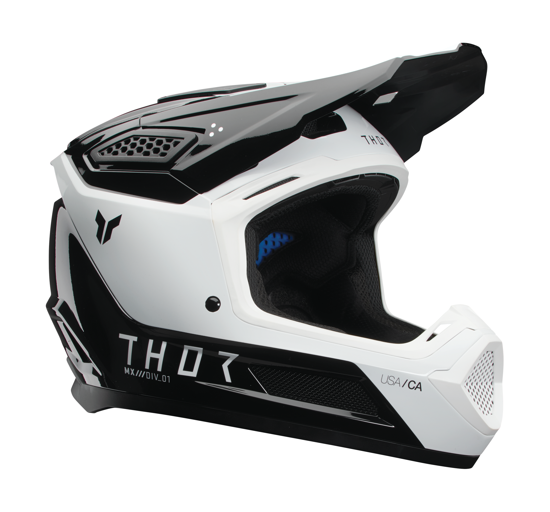 Thor Motocross Helmet Fleet Storm - Black / White