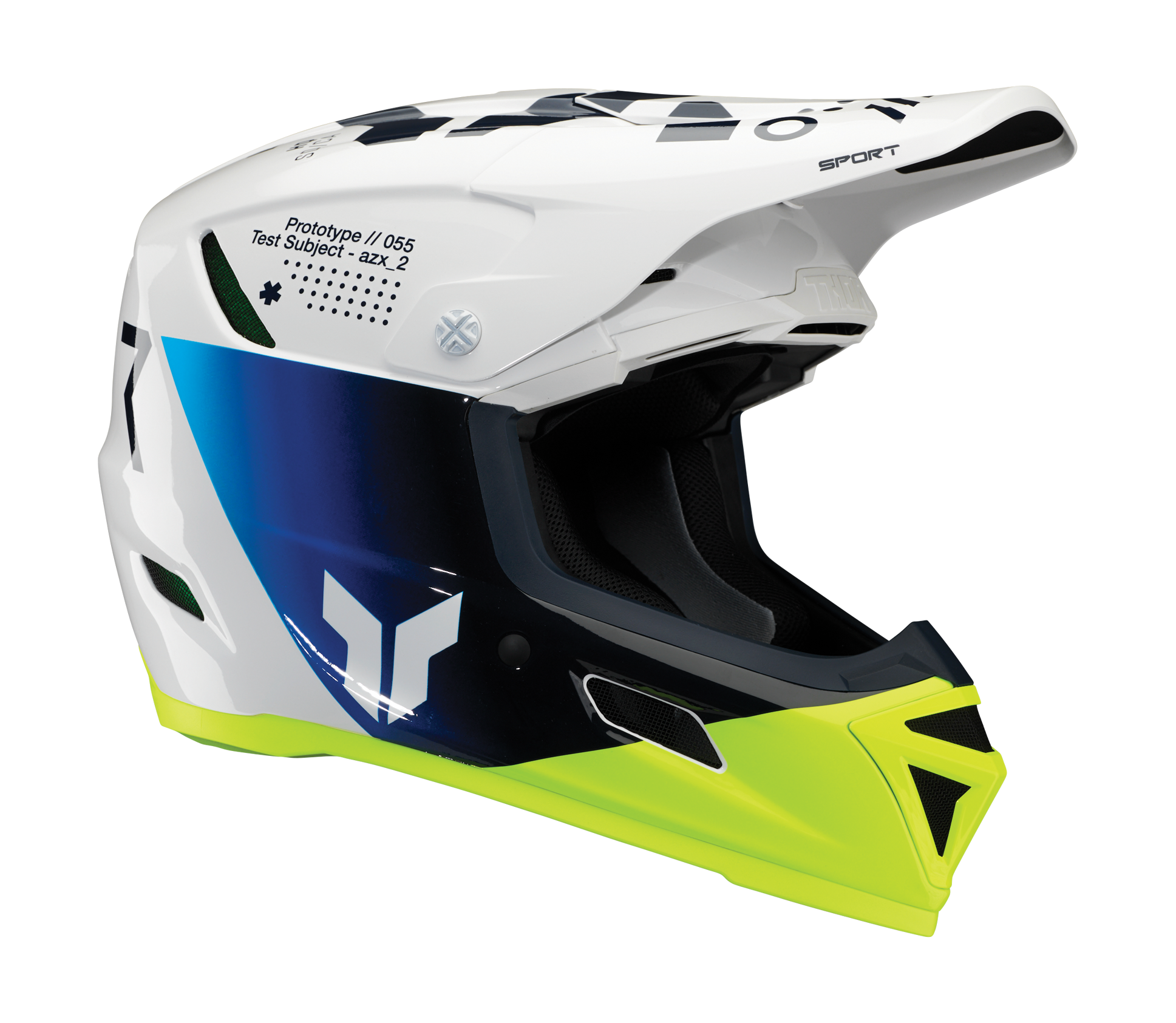 Thor Motocross Helmet Reflex Sport Strike - Navy / Acid
