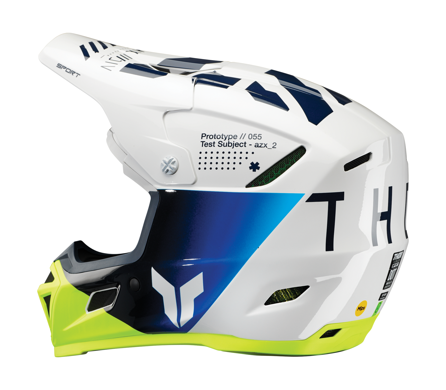 Thor Motocross Helmet Reflex Sport Strike - Navy / Acid