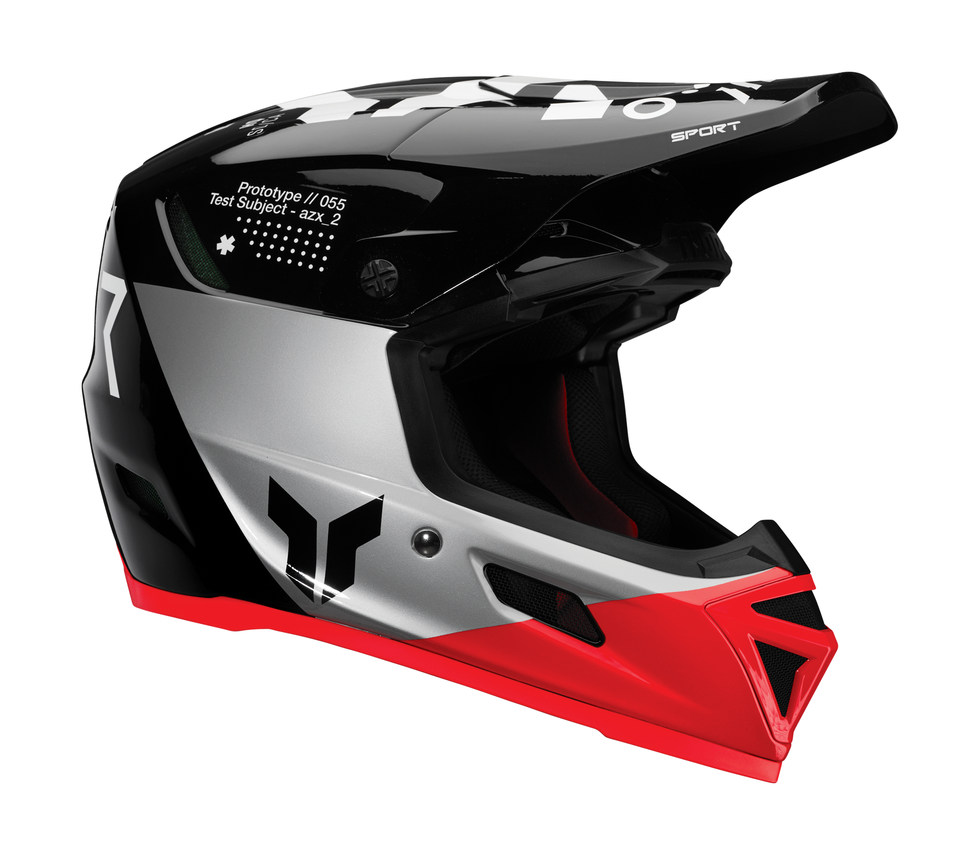 Thor Motocross Helmet Reflex Sport Strike - Black / Red