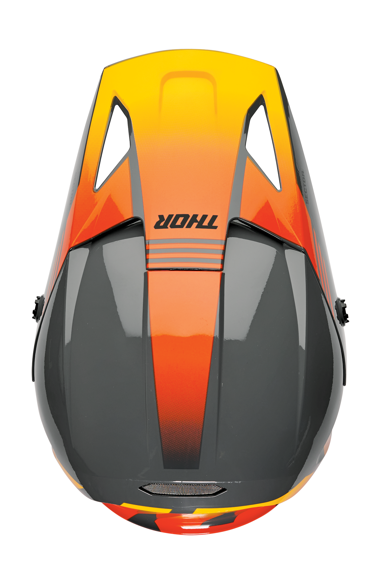 Thor Motocross Helmet Sector 2 Carve - Charcoal / Orange
