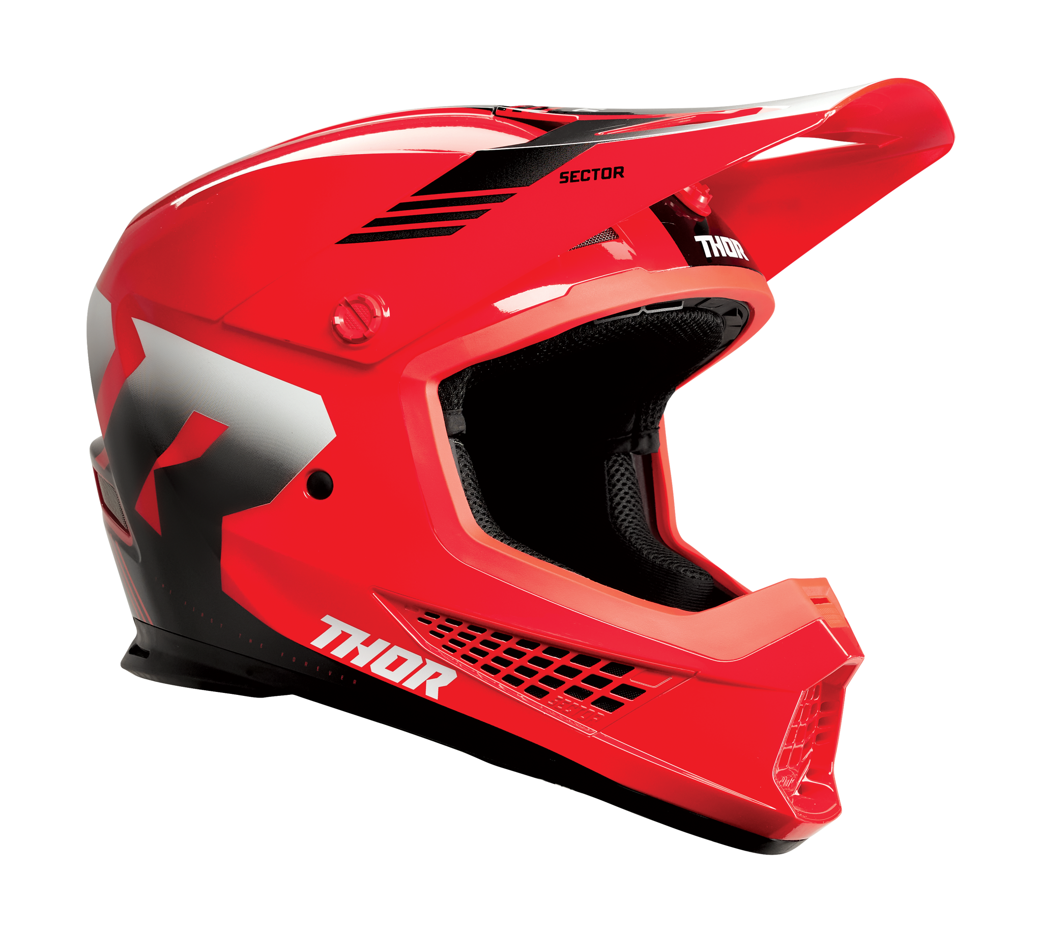 Thor Motocross Helmet Sector 2 Carve - Red / White