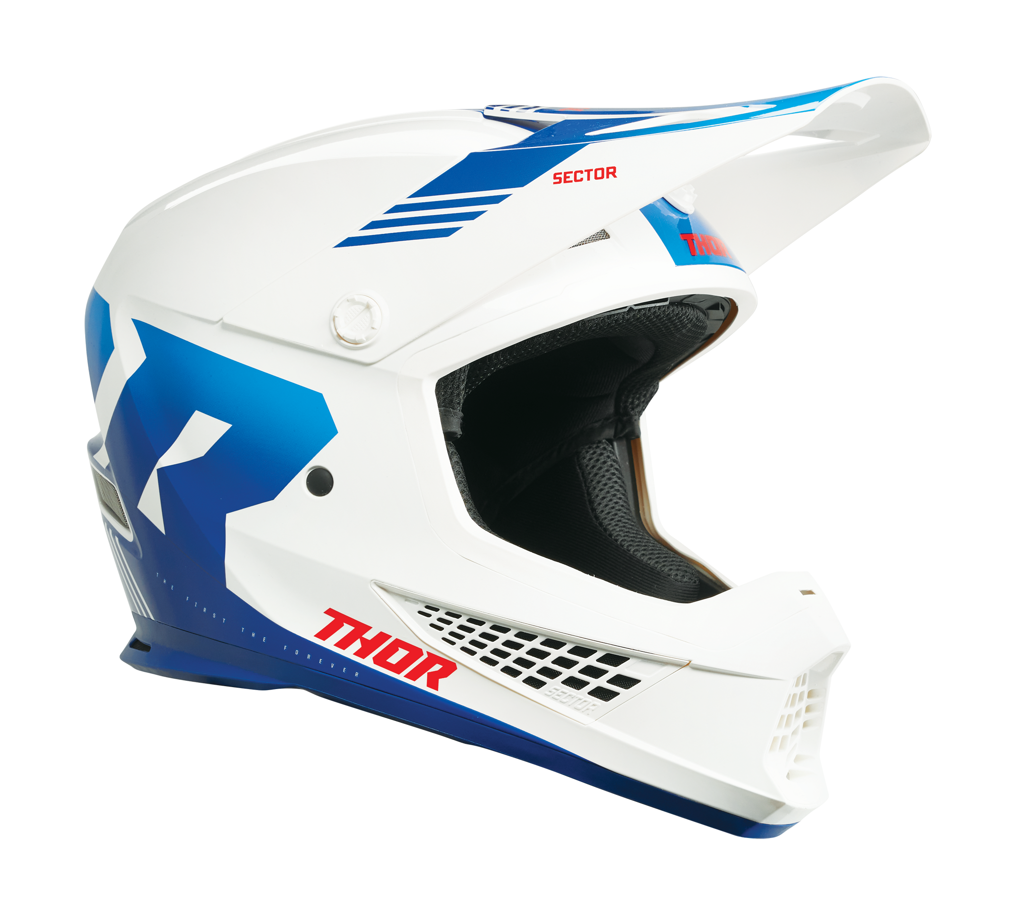 Thor Motocross Helmet Sector 2 Carve - White / Blue