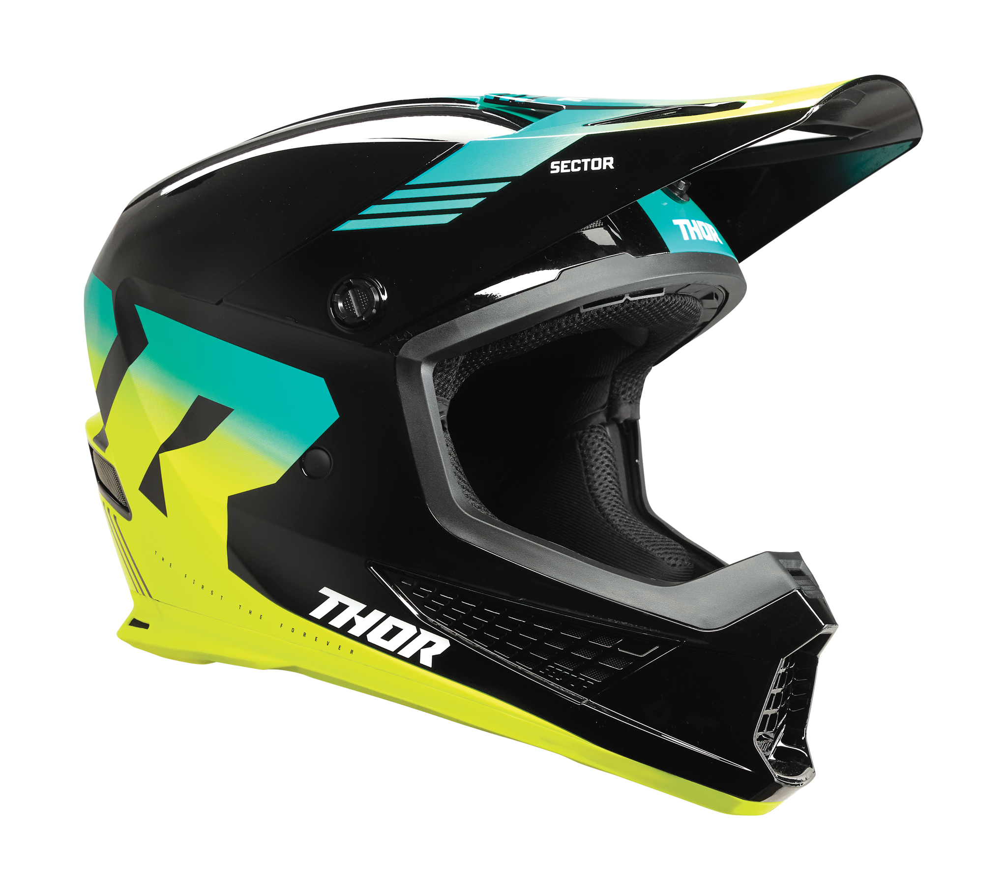 Thor Motocross Helmet Sector 2 Carve - Black / Acid