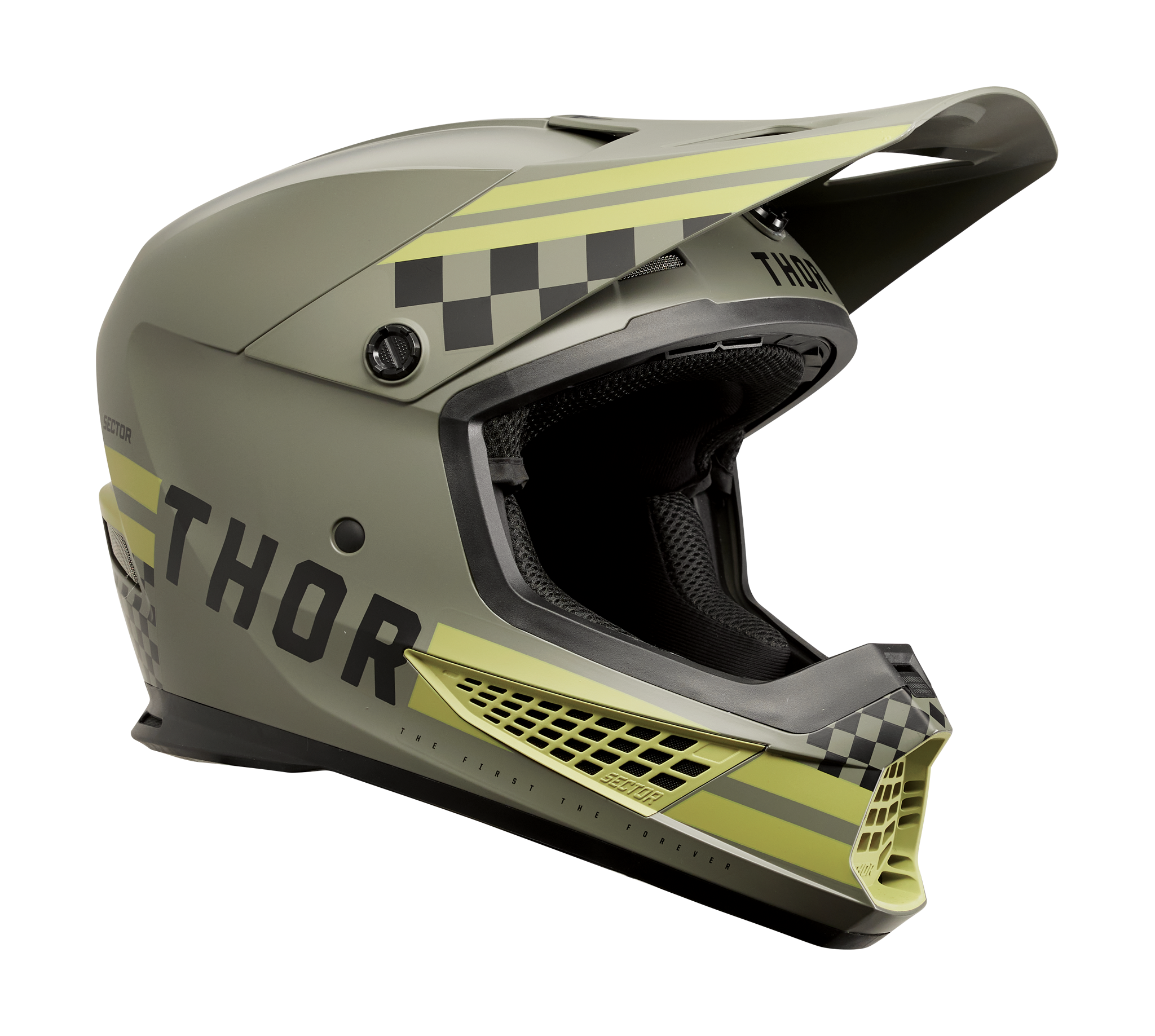 Thor Motocross Helmet Sector 2 Combat - Army / Black