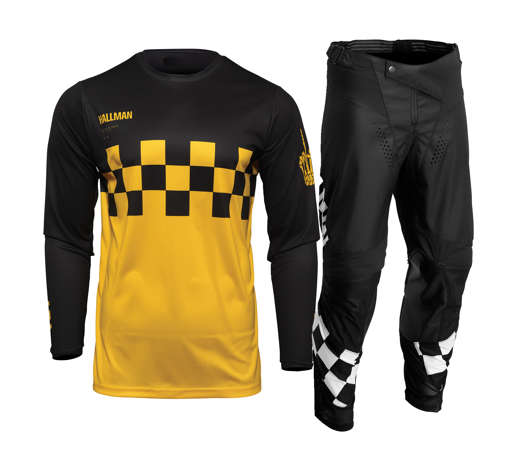 Thor Motocross Gear 2026 Hallman Differ Cheq - Yellow / Black