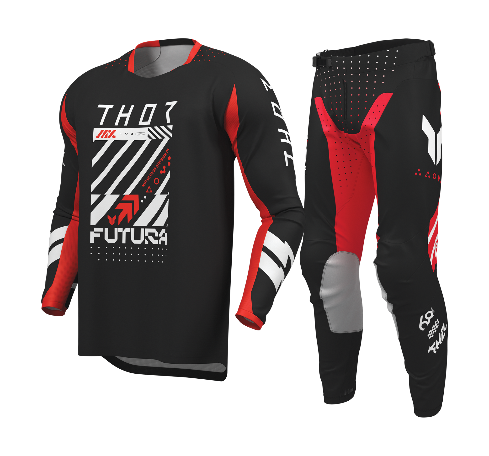 Thor Motocross Gear 2026 Launchmode Futura - Black / Red