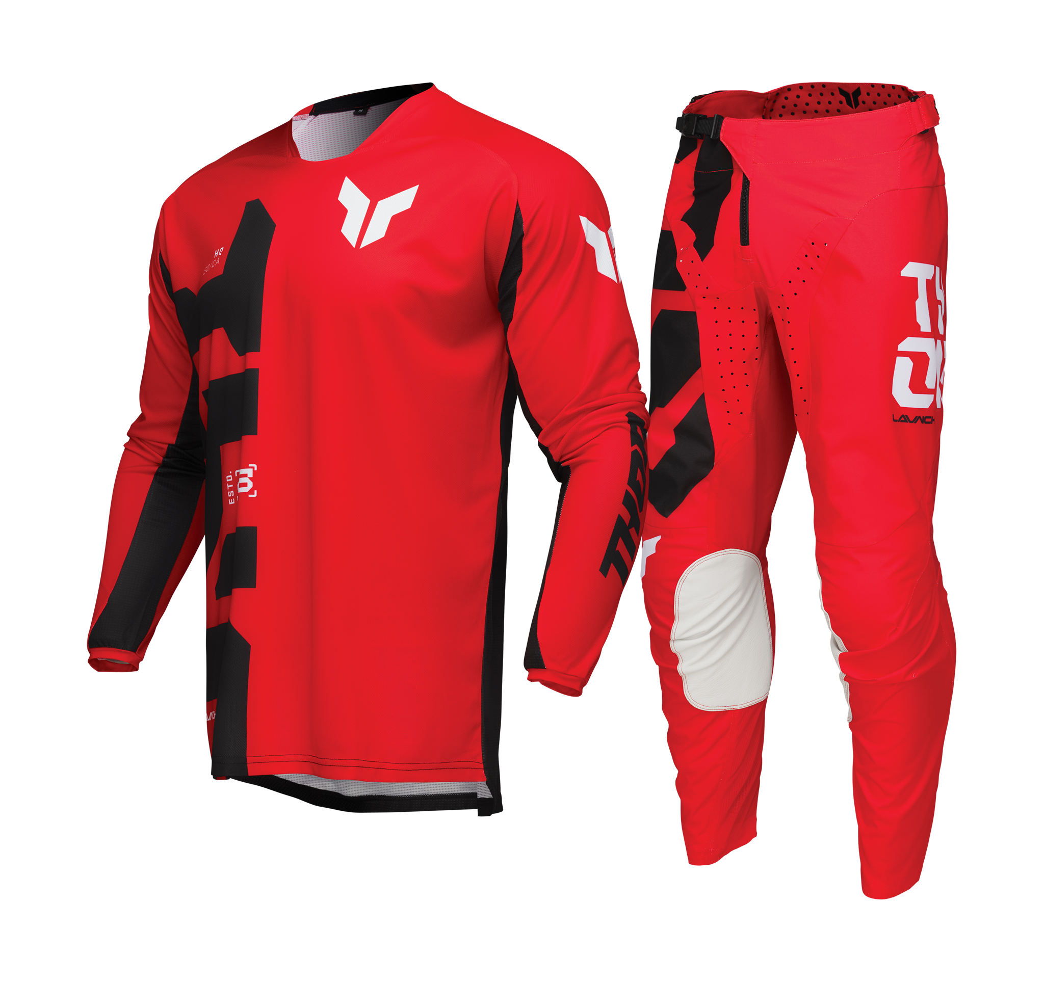 Thor Motocross Gear Launchmode Forge - Red