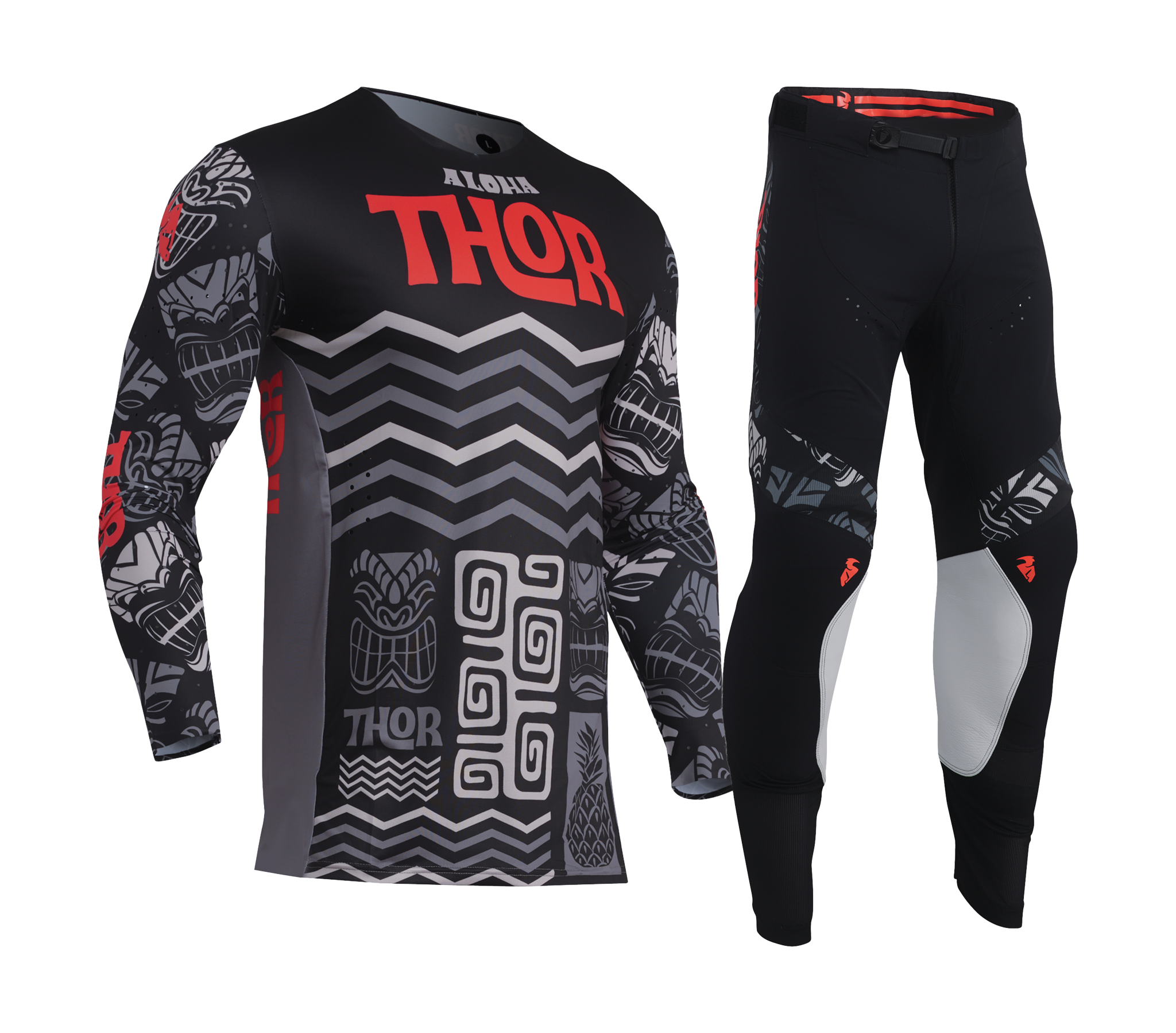 Thor Motocross Gear Prime Aloha - Black / Grey