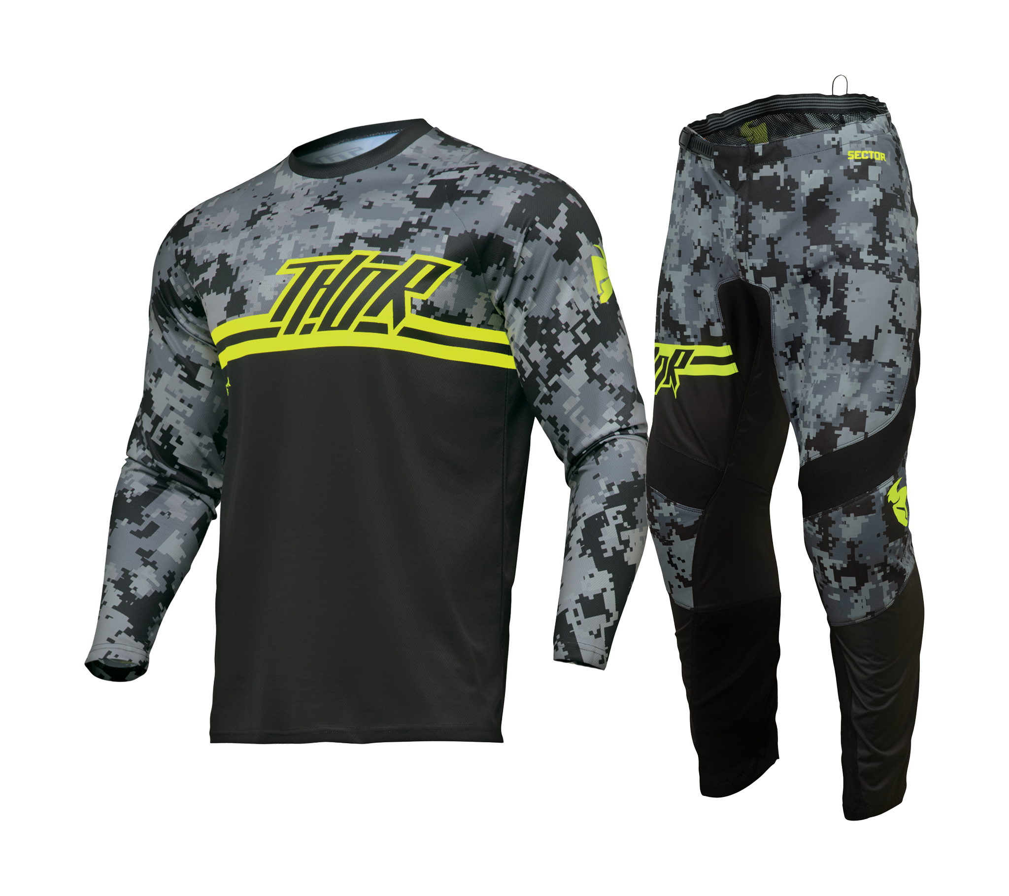 Thor Motocross Gear Sector Digi - Black / Camo