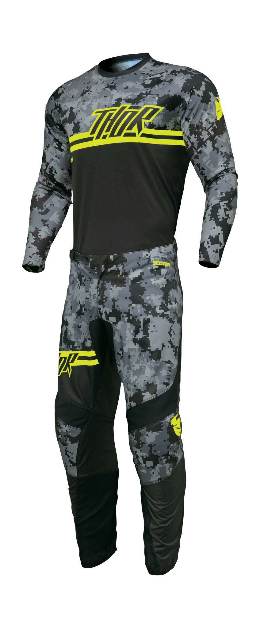 Thor Motocross Gear Sector Digi - Black / Camo