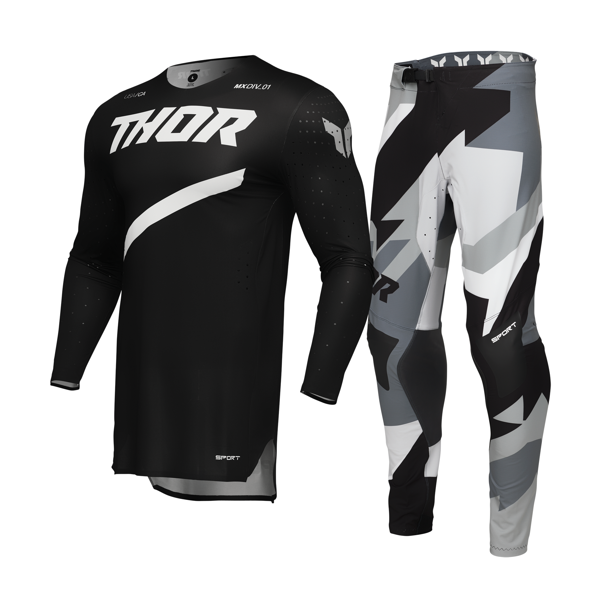 Thor Motocross Gear Sportmode Brave - Black
