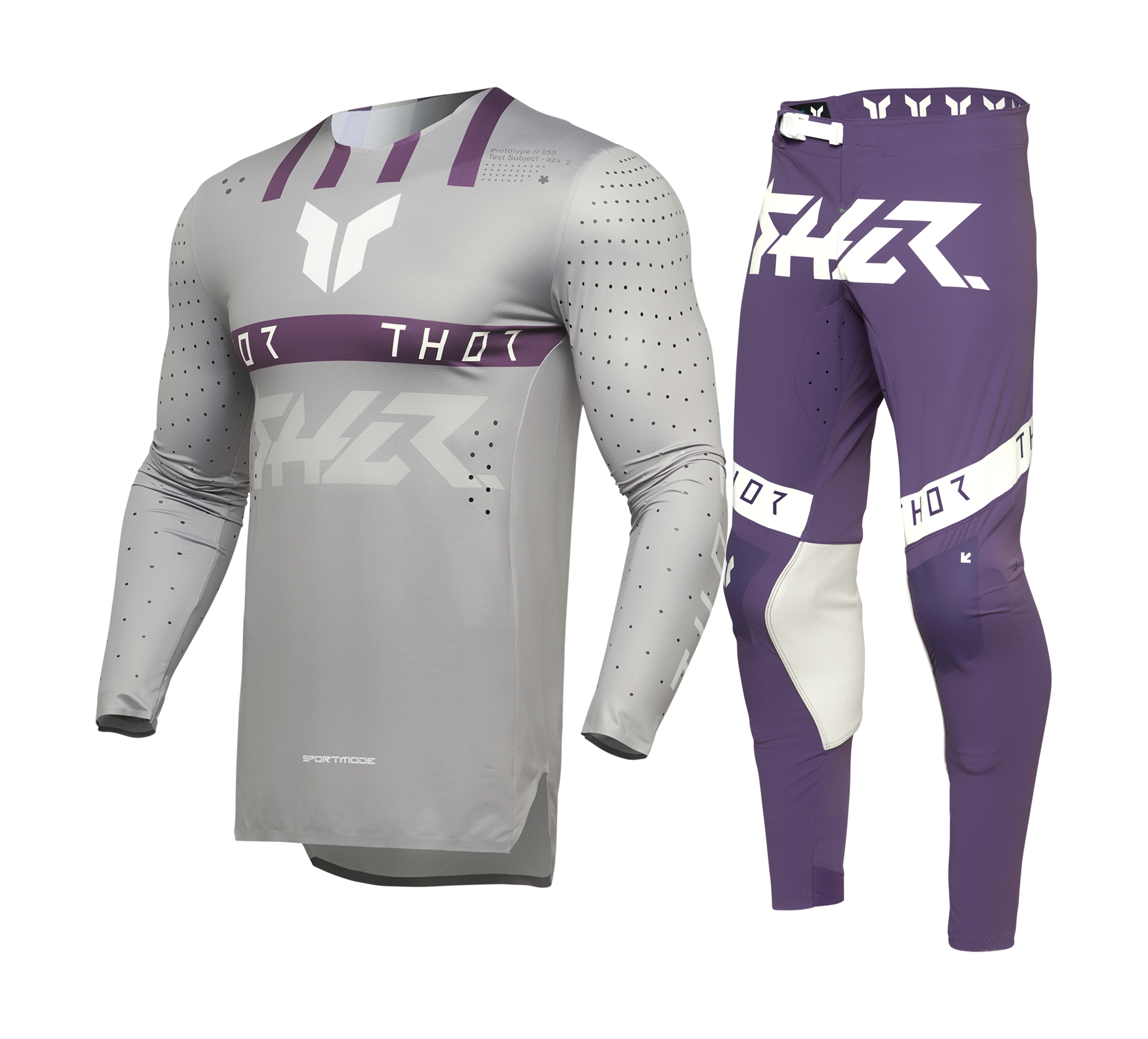 Thor Motocross Gear Sportmode Flite - Grey / Purple