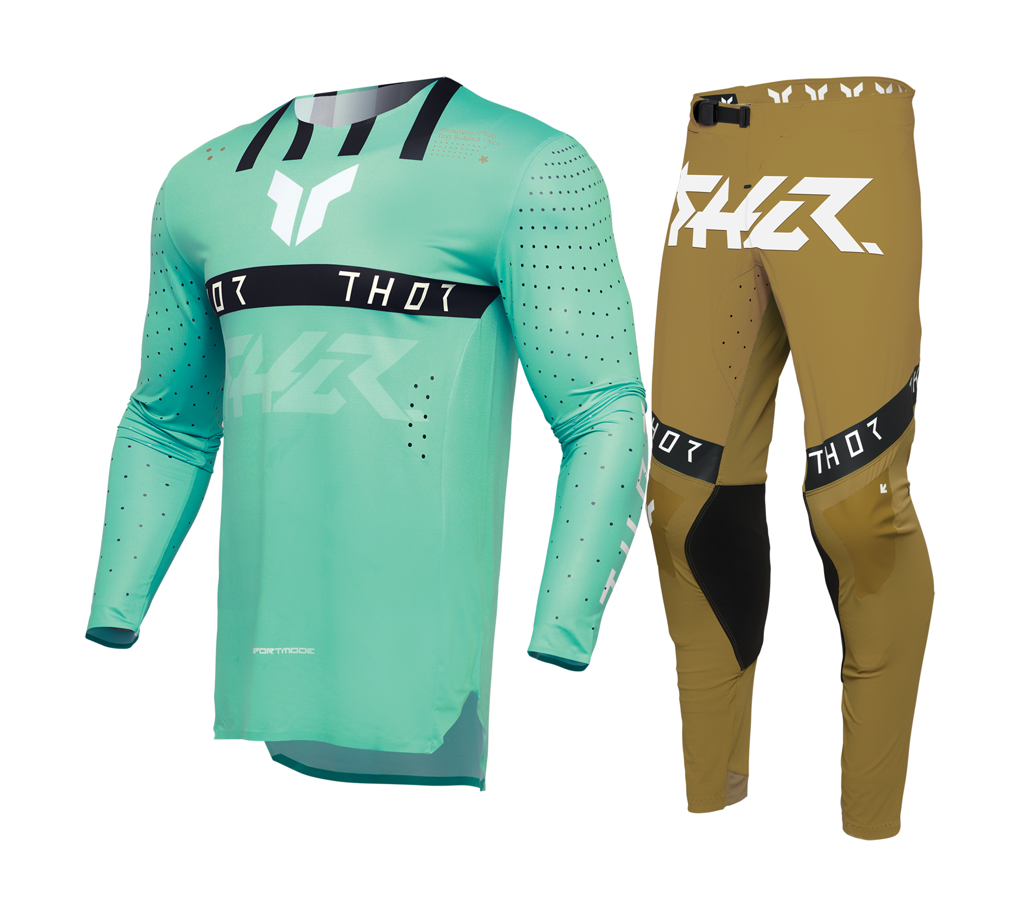 Thor Motocross Gear Sportmode Flite - Mint / Copper