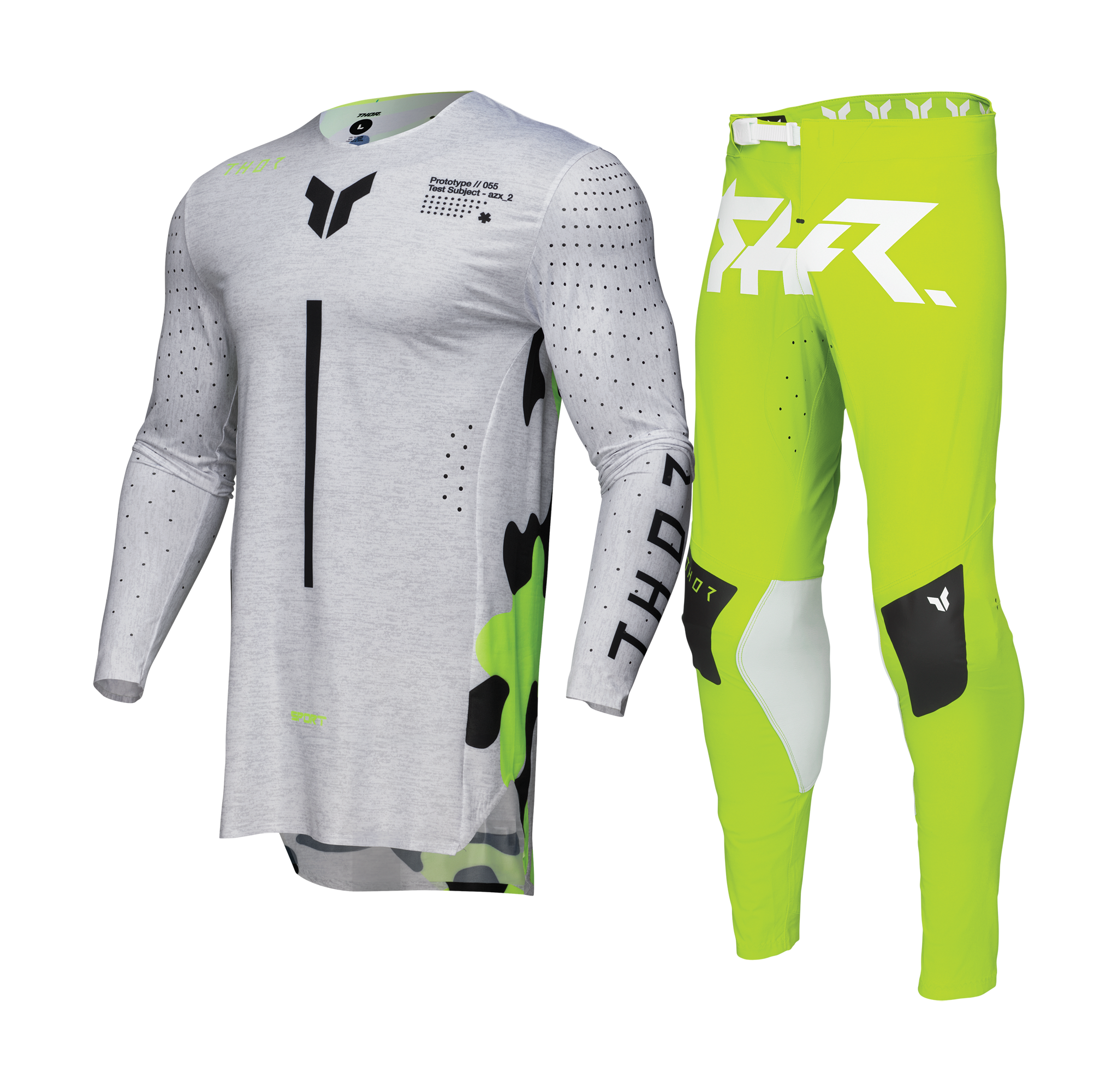 Thor Motocross Gear Sportmode Riot - White / Acid