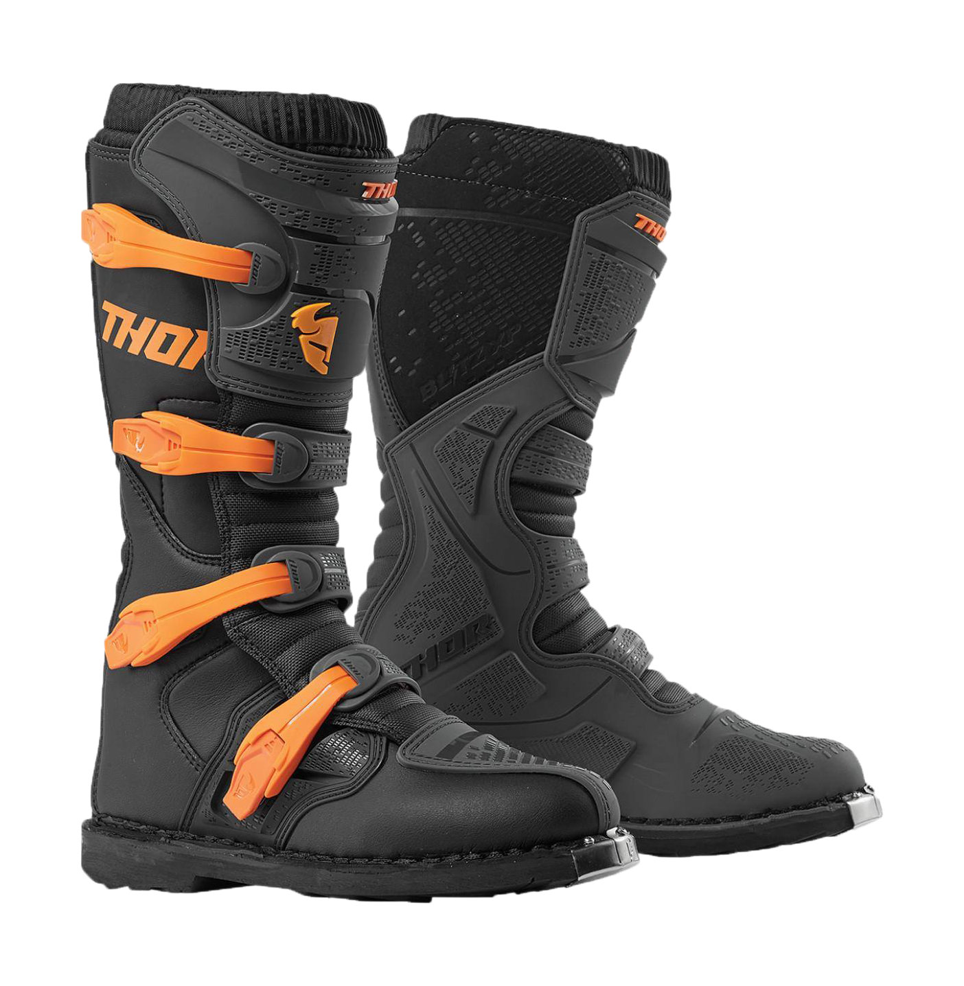 Thor Motocross Boots Blitz XP - Charcoal / Orange
