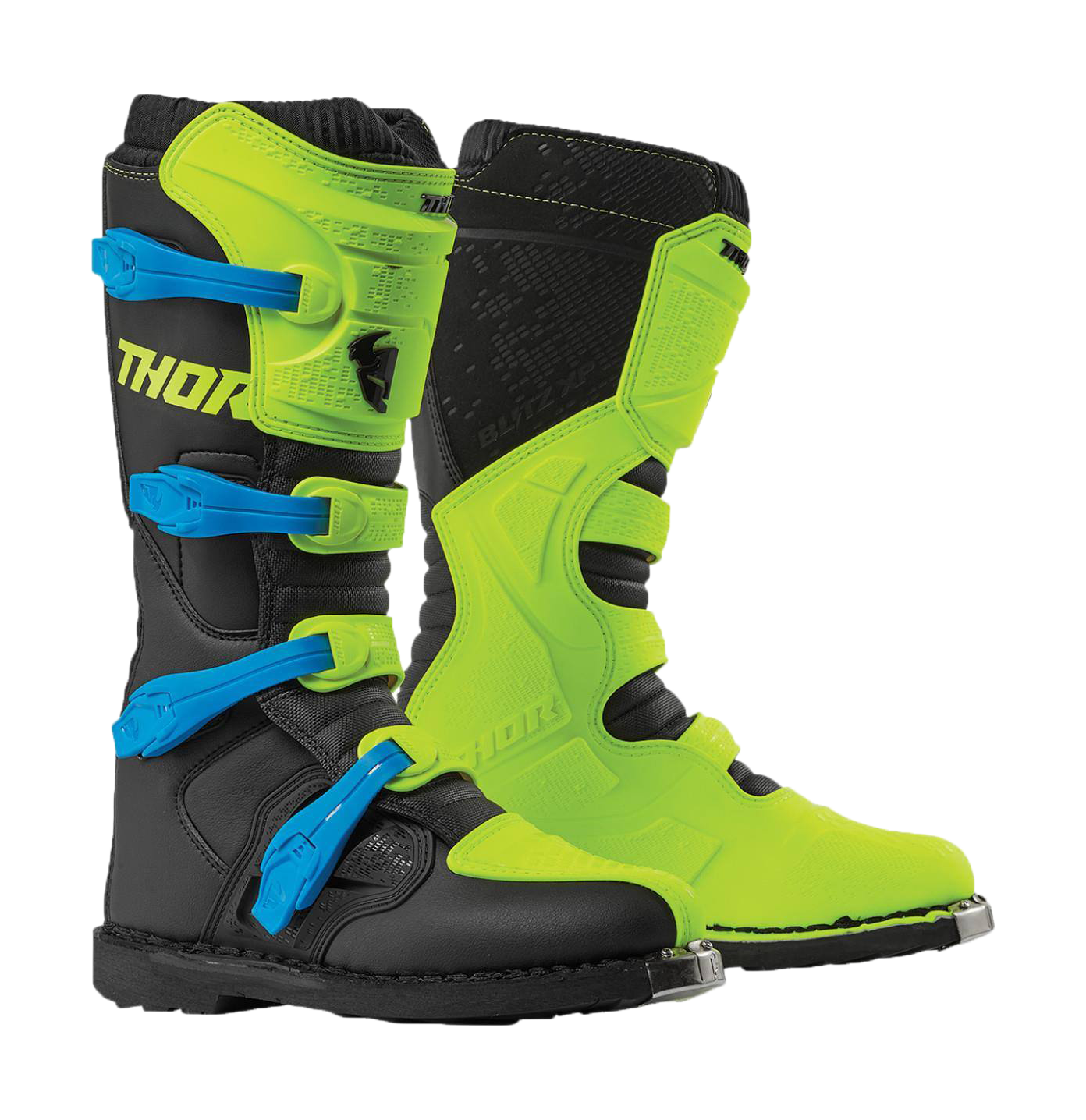 Thor Motocross Boots Blitz XP - Flo Acid / Black
