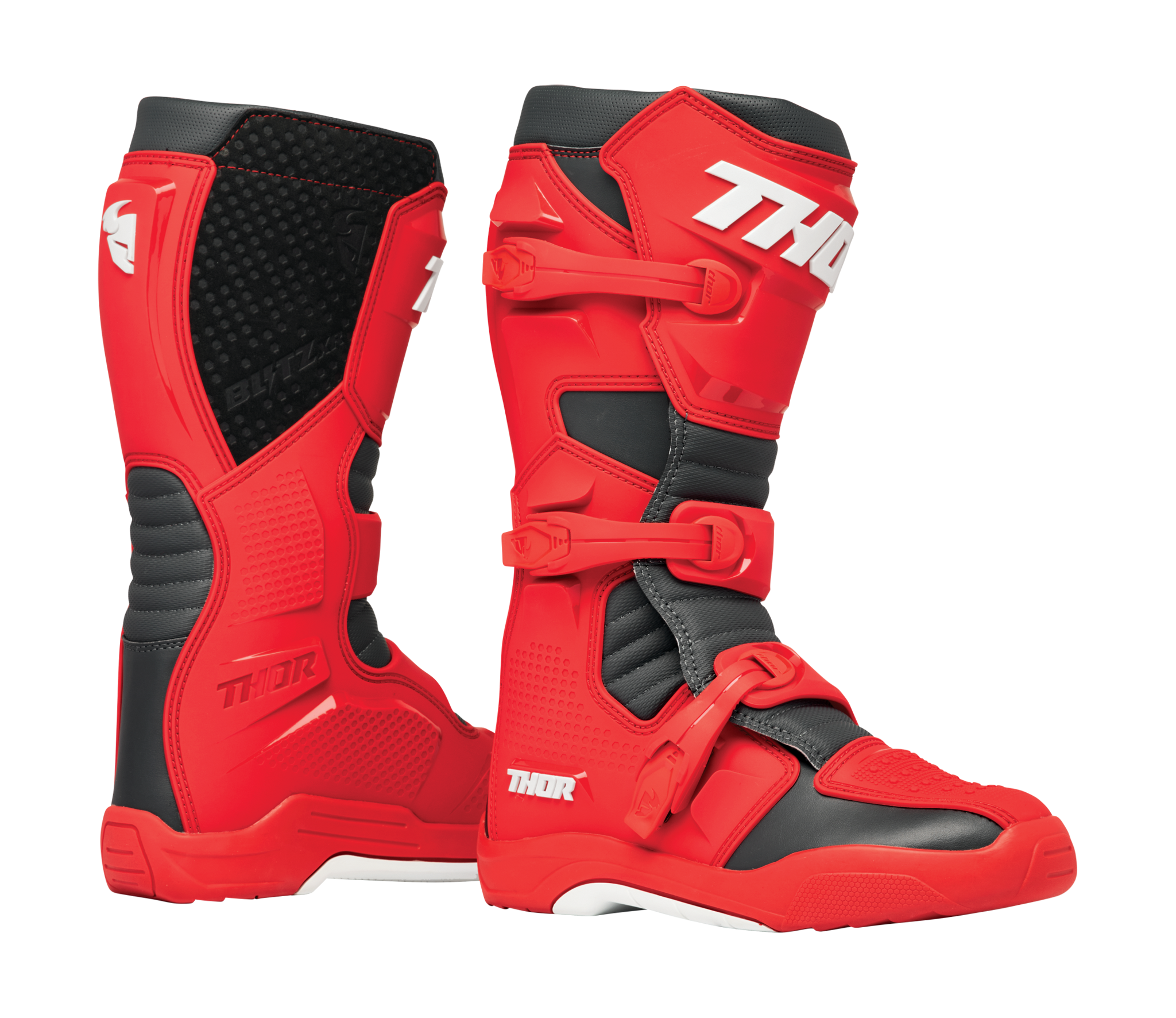 Thor Motocross Boots Blitz XR - Red / Charcoal
