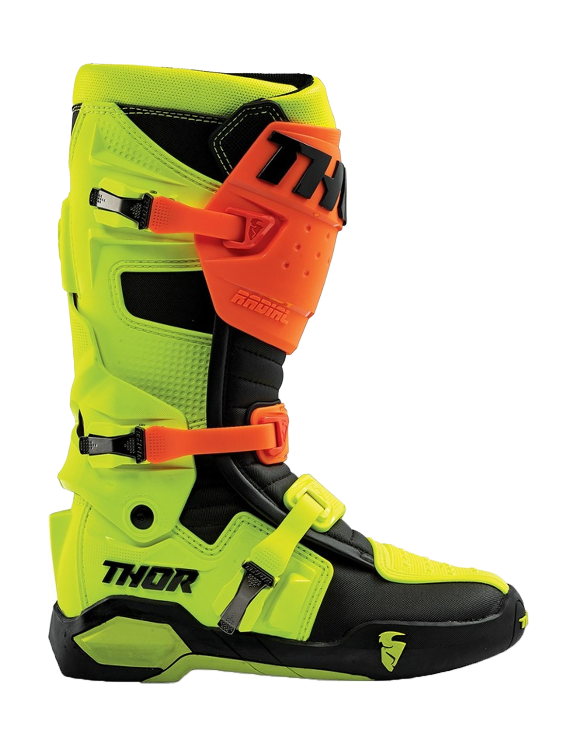 Thor Motocross Boots Radial - Flo Orange / Flo Yellow