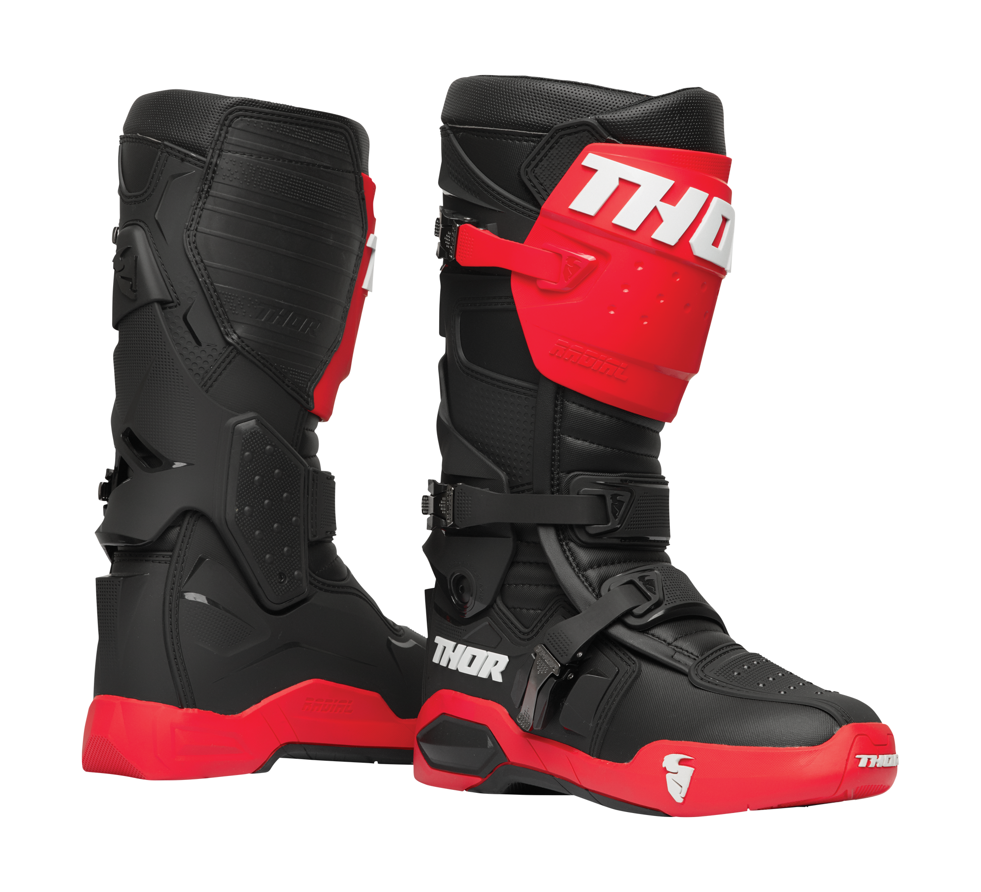 Thor Motocross Boots Radial - Red / Black