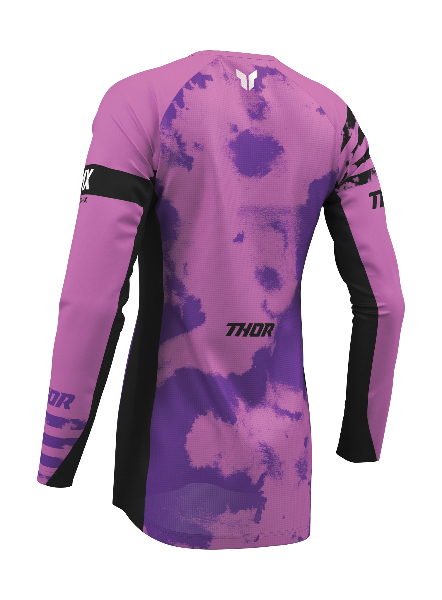 Thor Women Motocross Jersey 2026 Launchmode Bleach - Black / Orchid