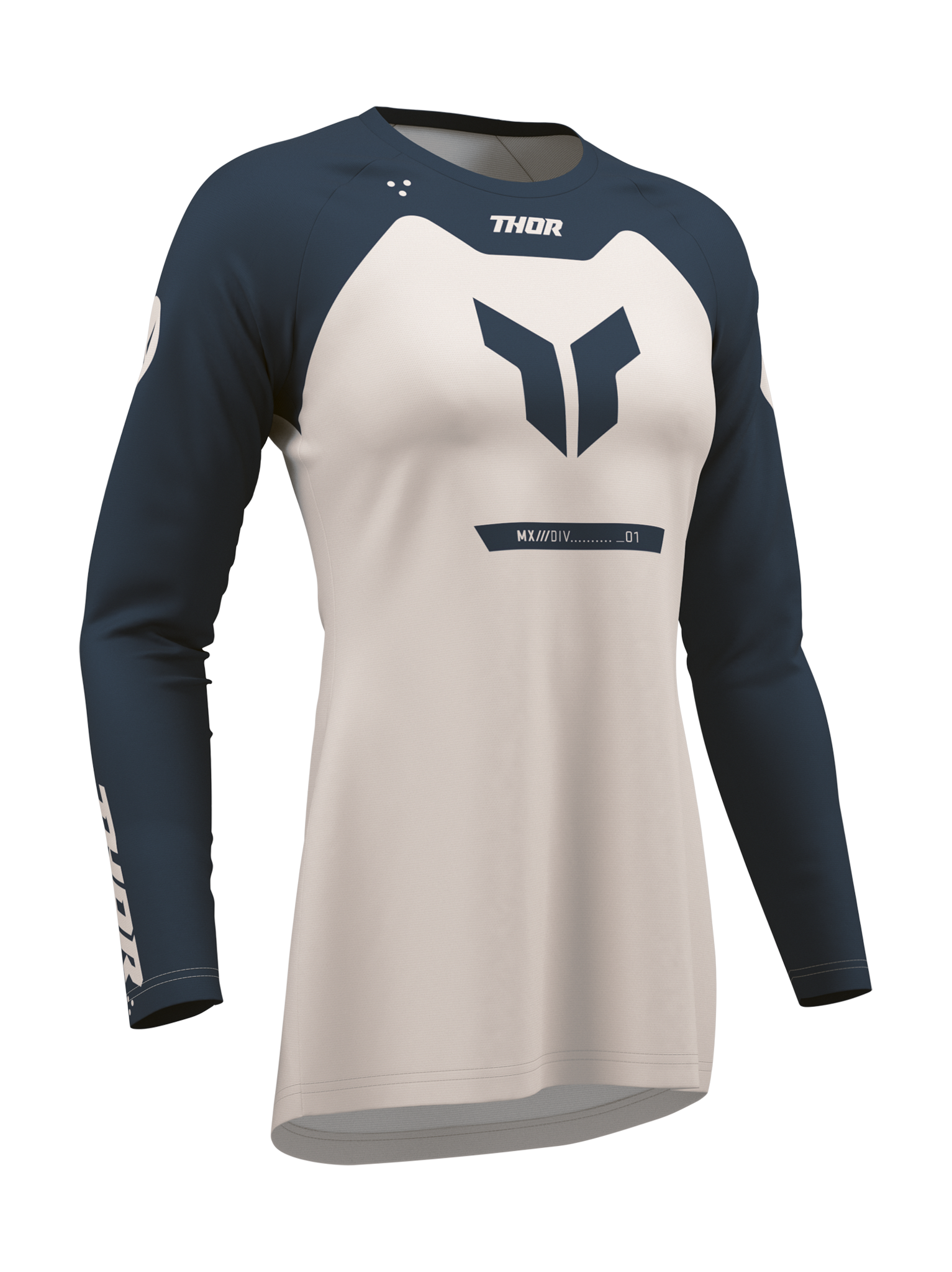 Thor Women Motocross Jersey 2026 Ridemode Menace - Midnight / Dust