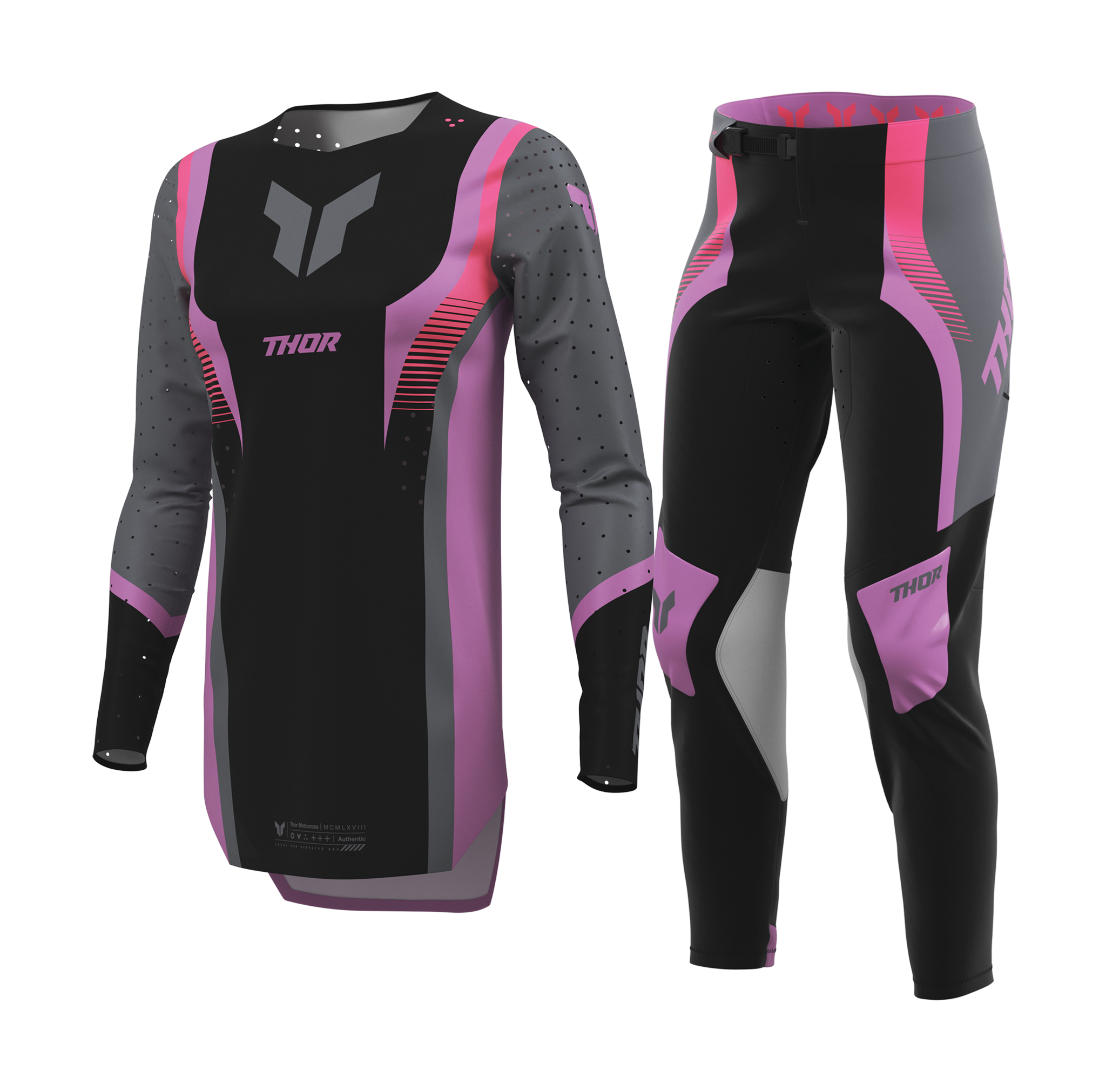 Thor Women Motocross Gear 2026 Sportmode Velocity - Black / Orchid