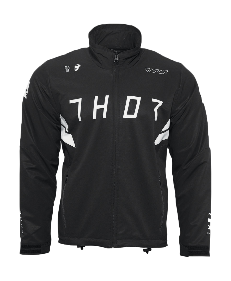 Thor Fleece Jacket Warmup - Black / White