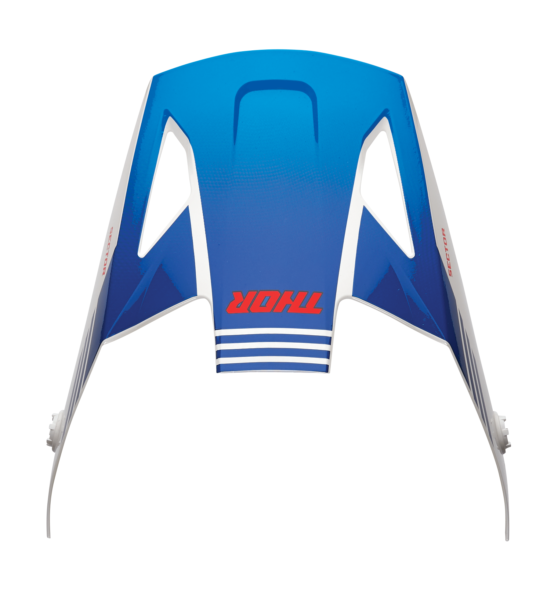Thor Helmet Visor Sector 2 Carve - White / Blue
