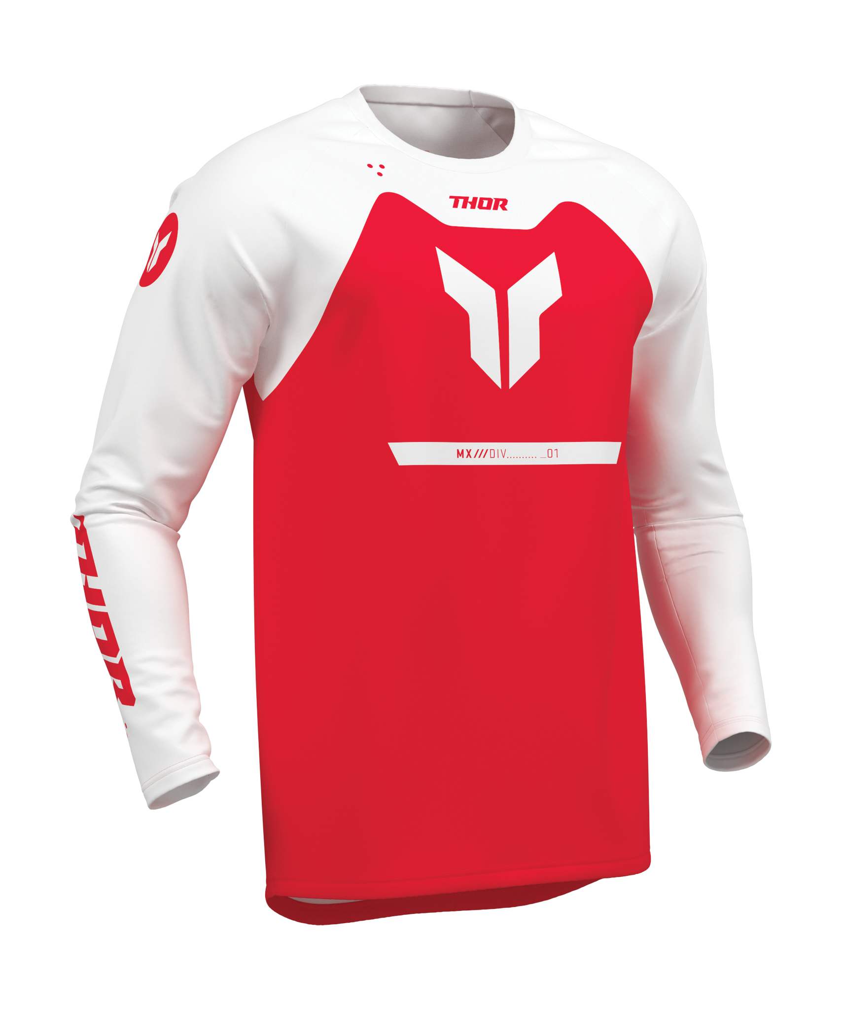 Thor Youth Motocross Jersey 2026 Ridemode Menace - Red