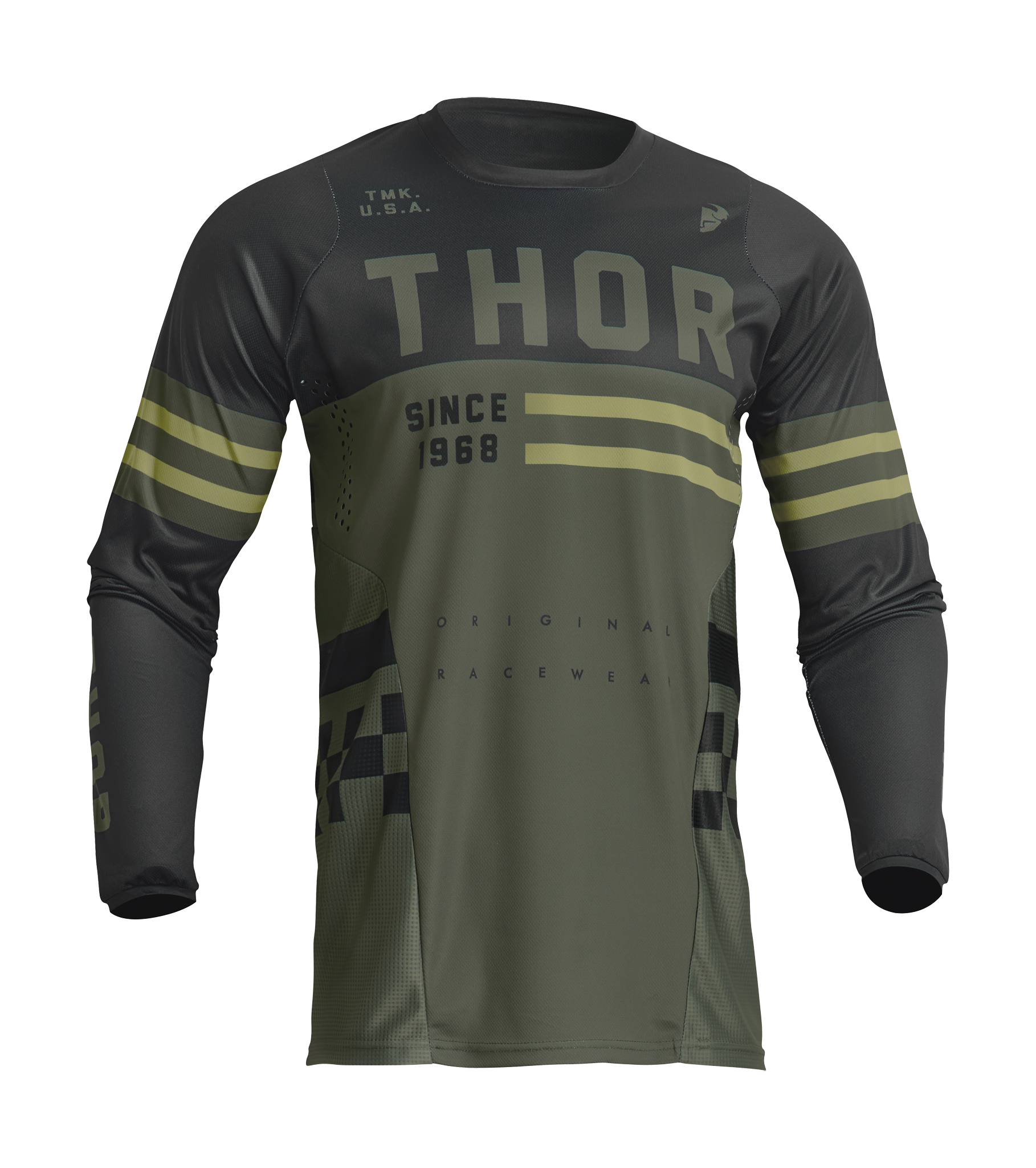 Thor Youth Motocross Jersey Pulse Combat - Army / Black