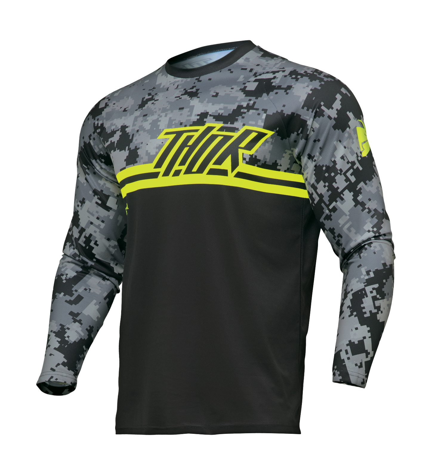Thor Youth Motocross Jersey Sector Digi - Black / Camo