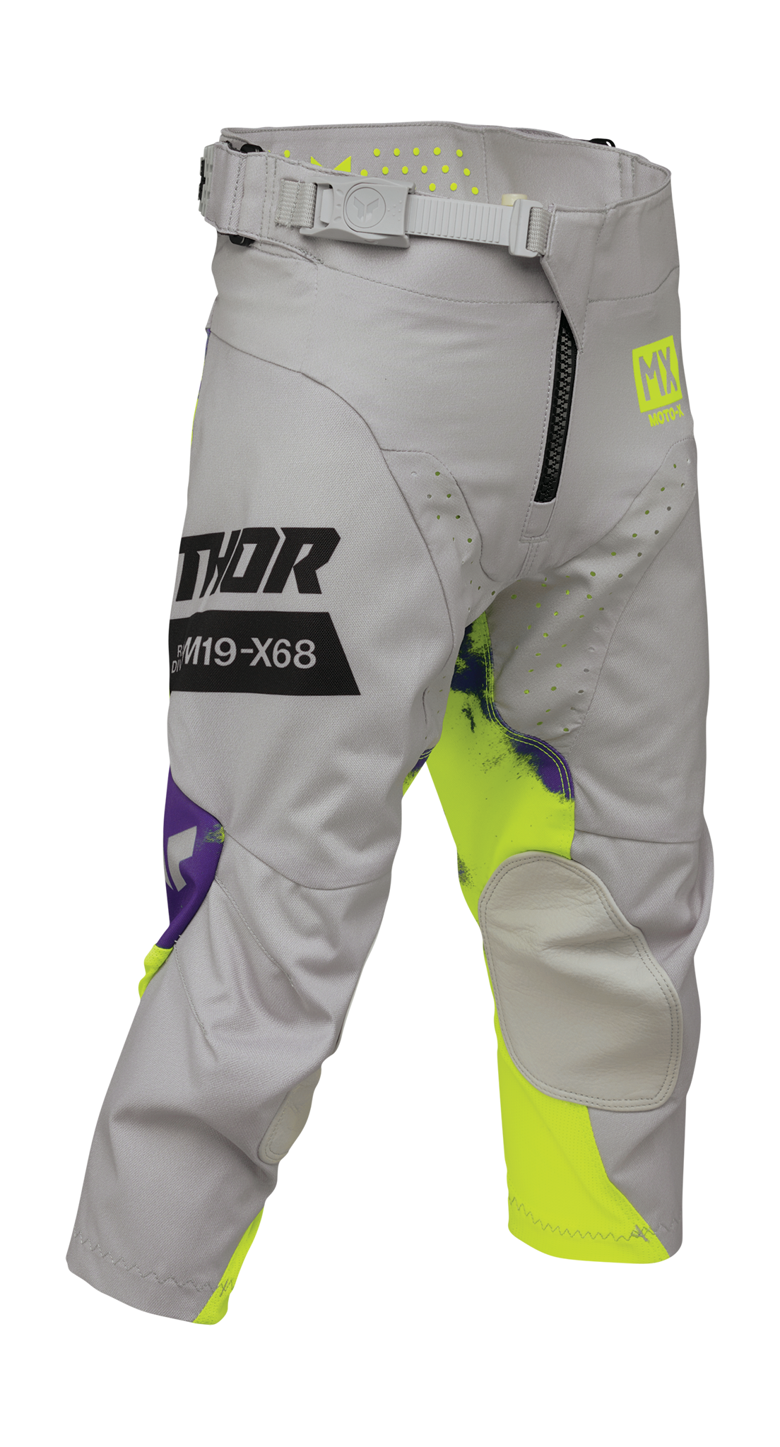 Thor Youth Motocross Pants 2026 Launchmode Bleach - Grey / Acid