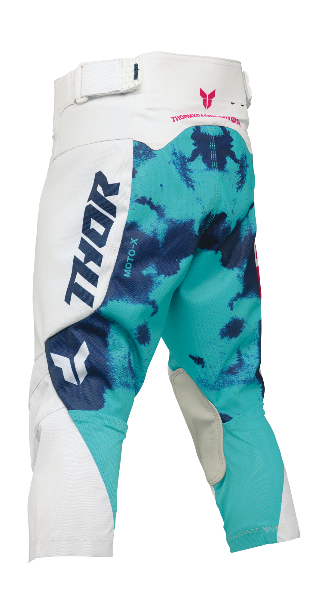 Thor Youth Motocross Pants 2026 Launchmode Bleach - White / Aqua