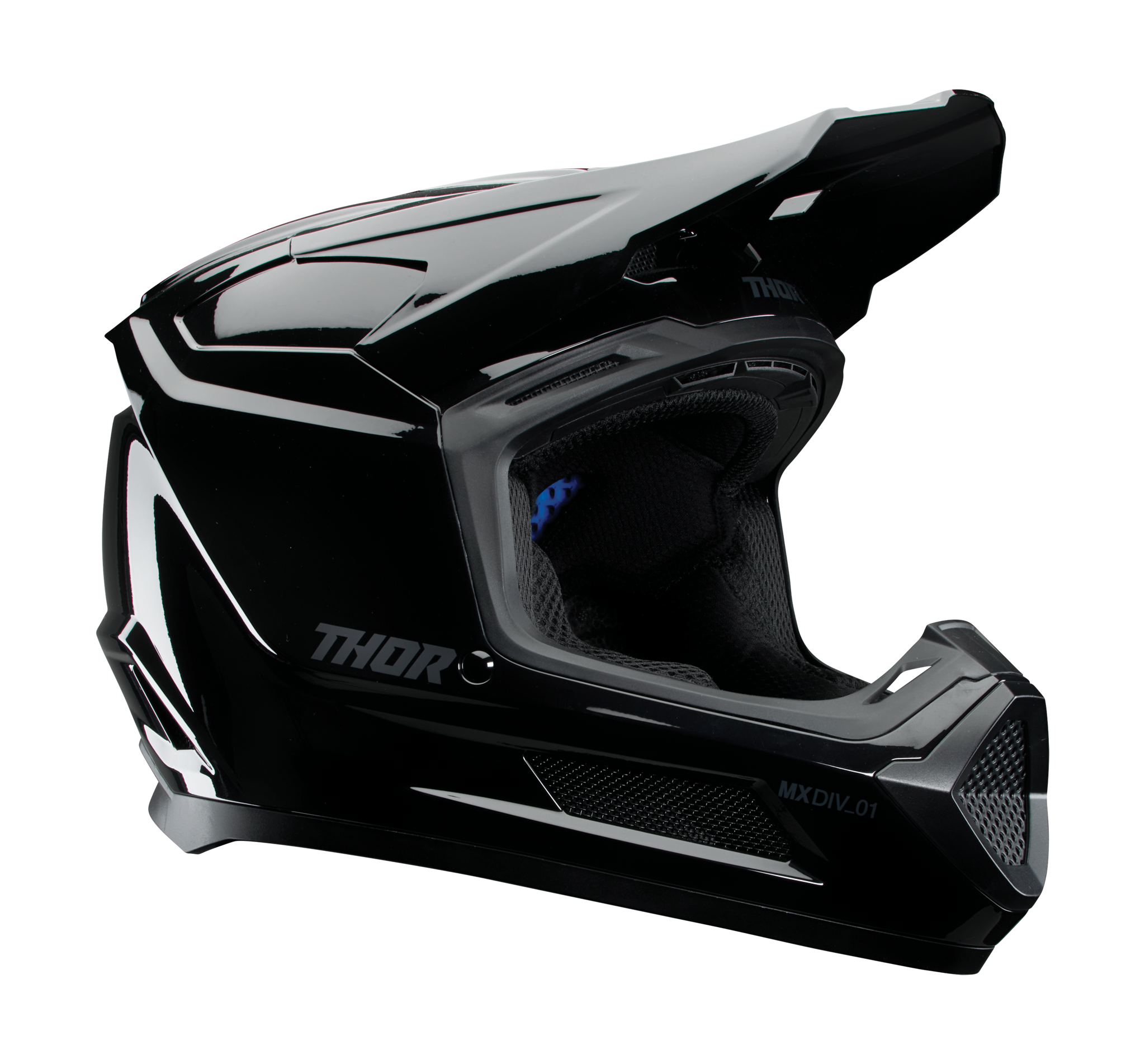 Thor Youth Motocross Helmet Fleet - Blackout Gloss