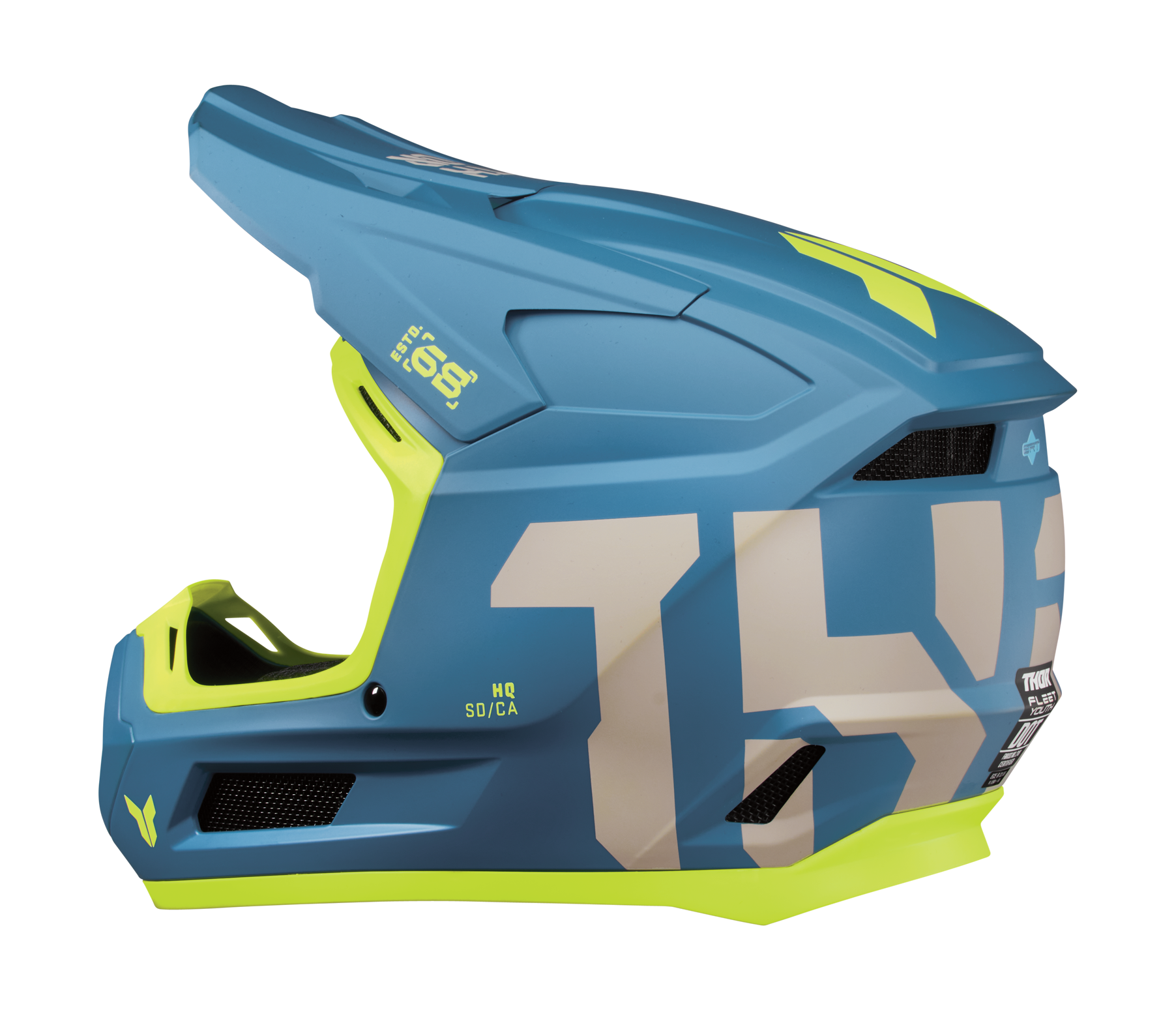 Thor Youth Motocross Helmet Fleet Forge - Blue