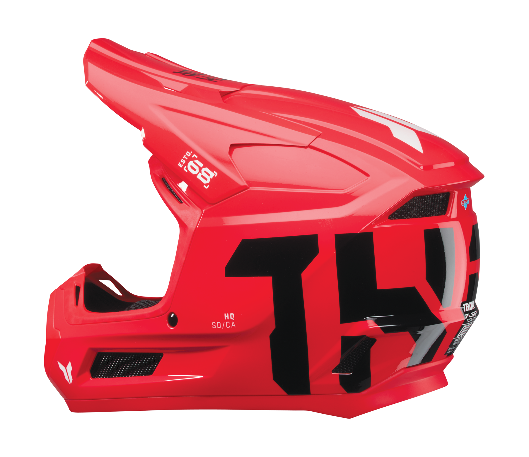 Thor Youth Motocross Helmet Fleet Forge - Red