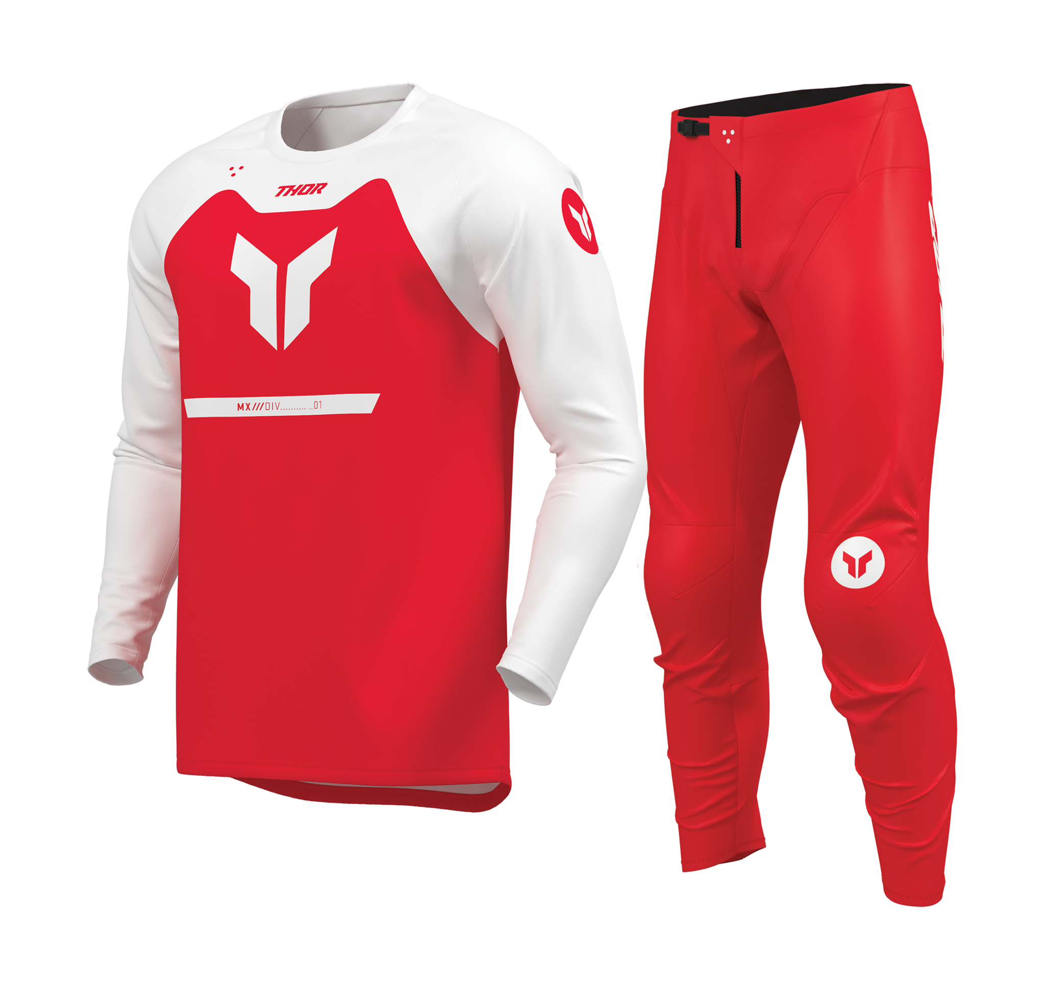 Thor Youth Motocross Gear 2026 Ridemode Menace - Red
