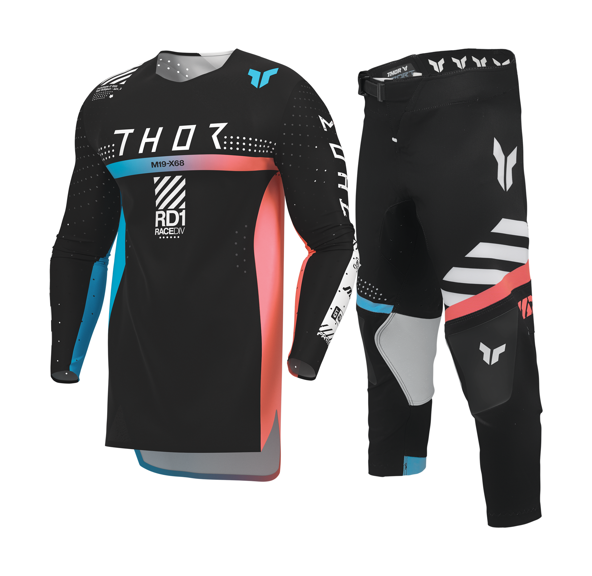 Thor Youth Motocross Gear 2026 Sportmode Synth - Black