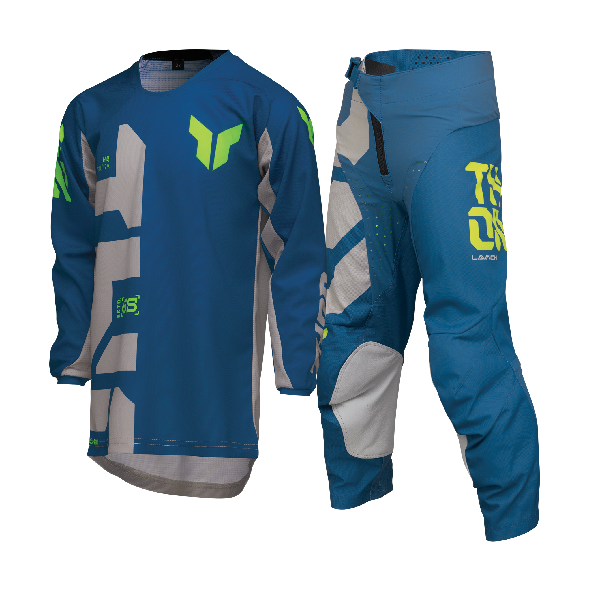 Thor Youth Motocross Gear Launchmode Forge - Blue
