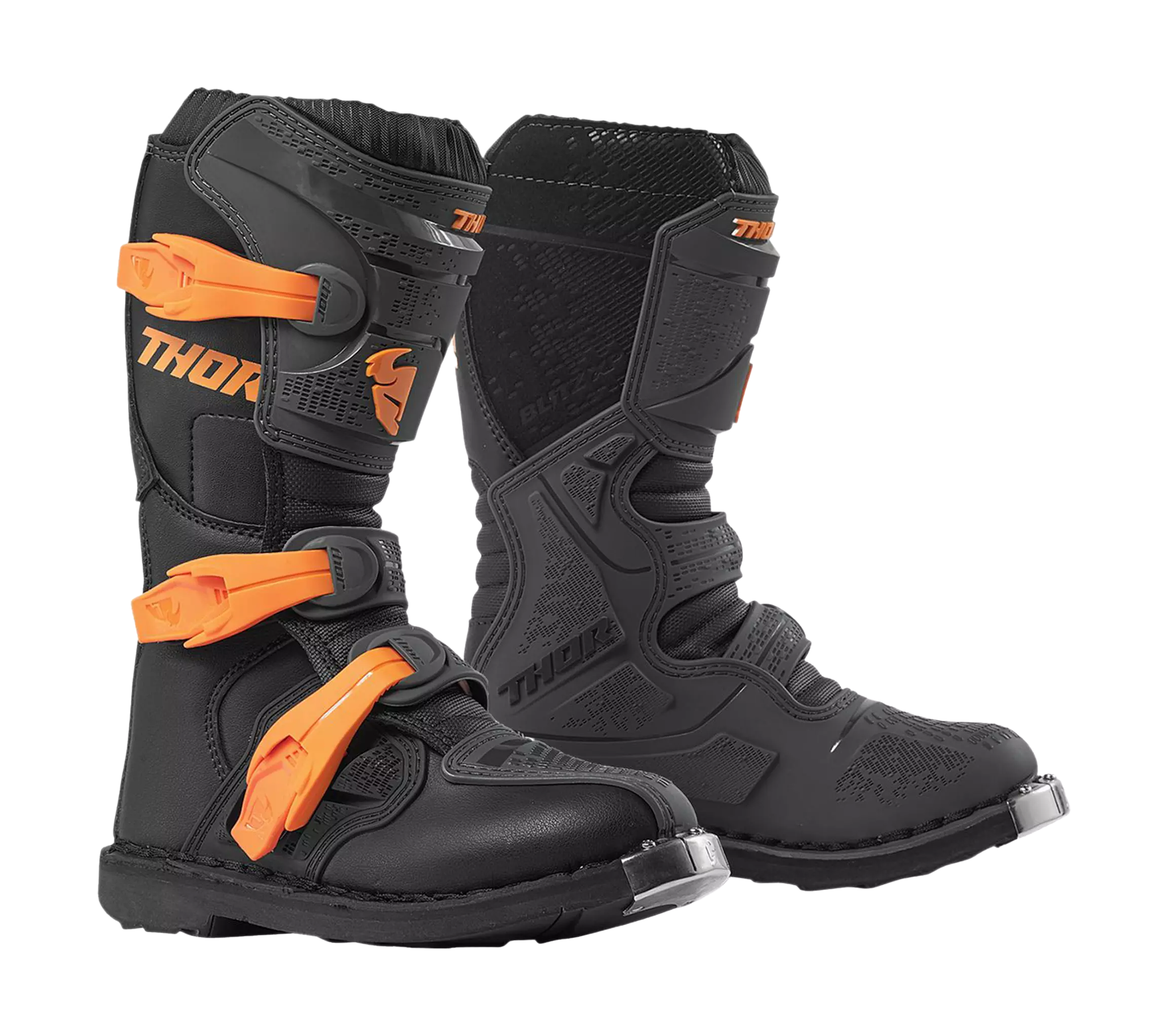 Thor Youth Motocross Boots Blitz XP - Charcoal / Orange