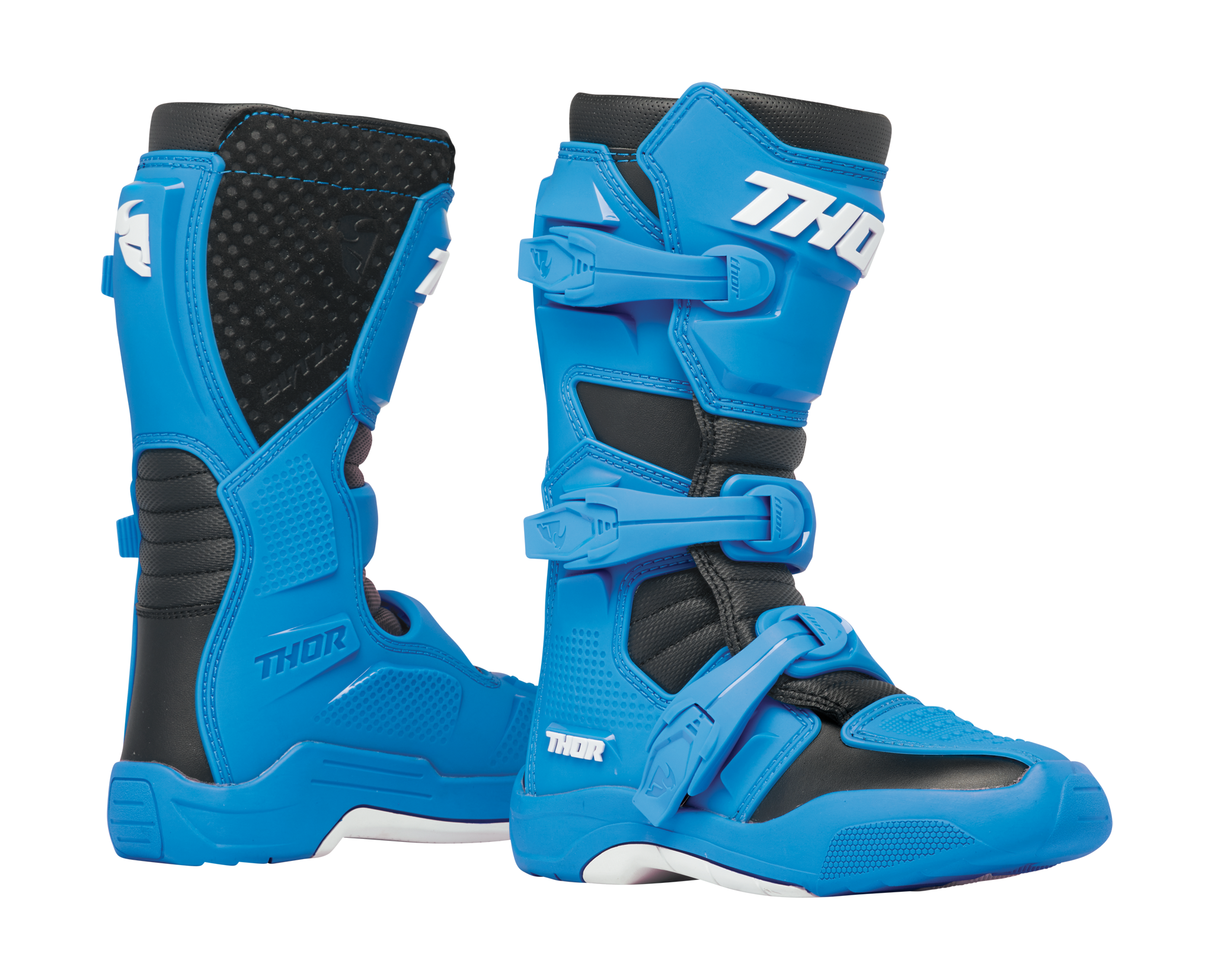 Thor Youth Motocross Boots Blitz XR - Blue / Black