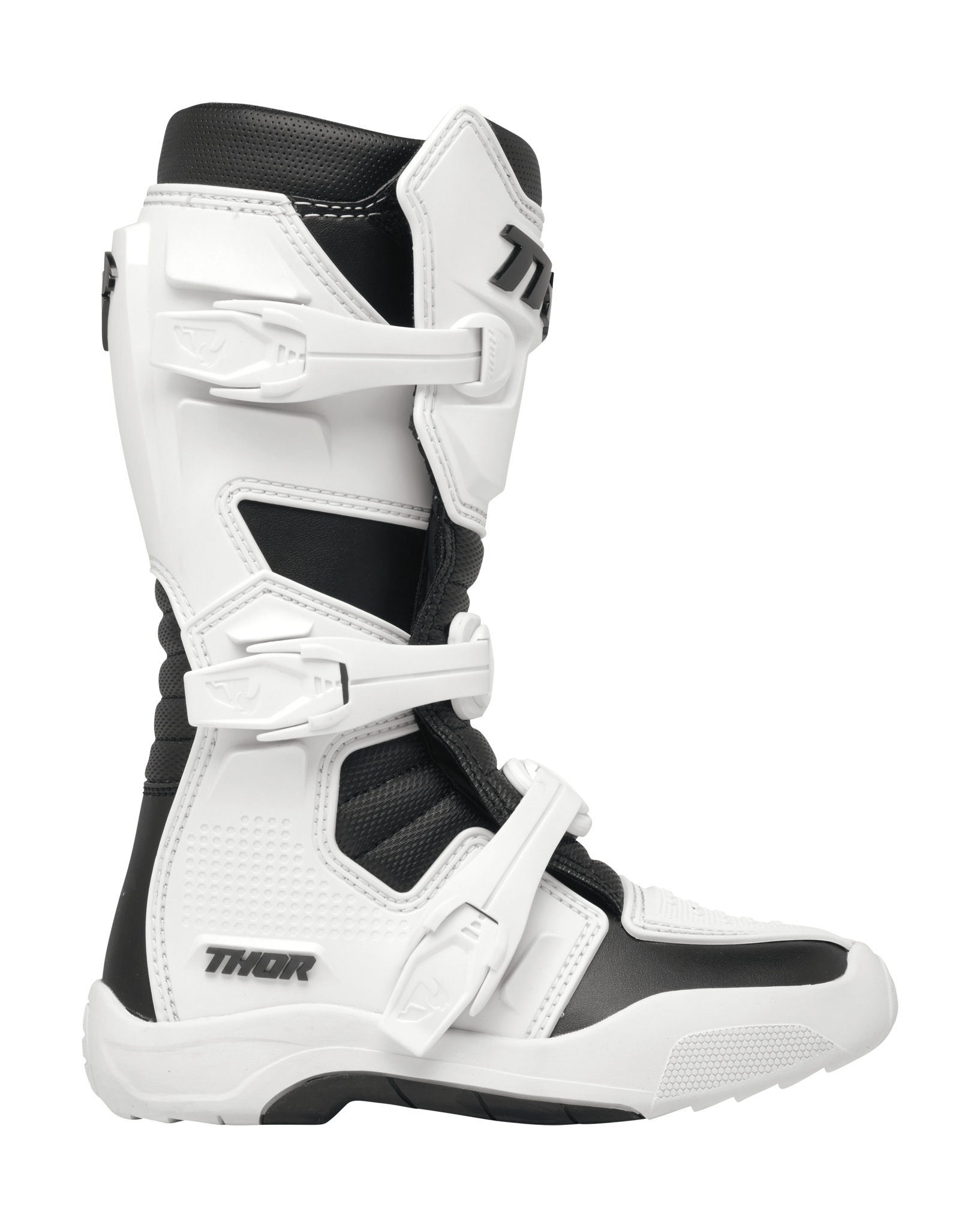 Thor Youth Motocross Boots Blitz XR - White / Black
