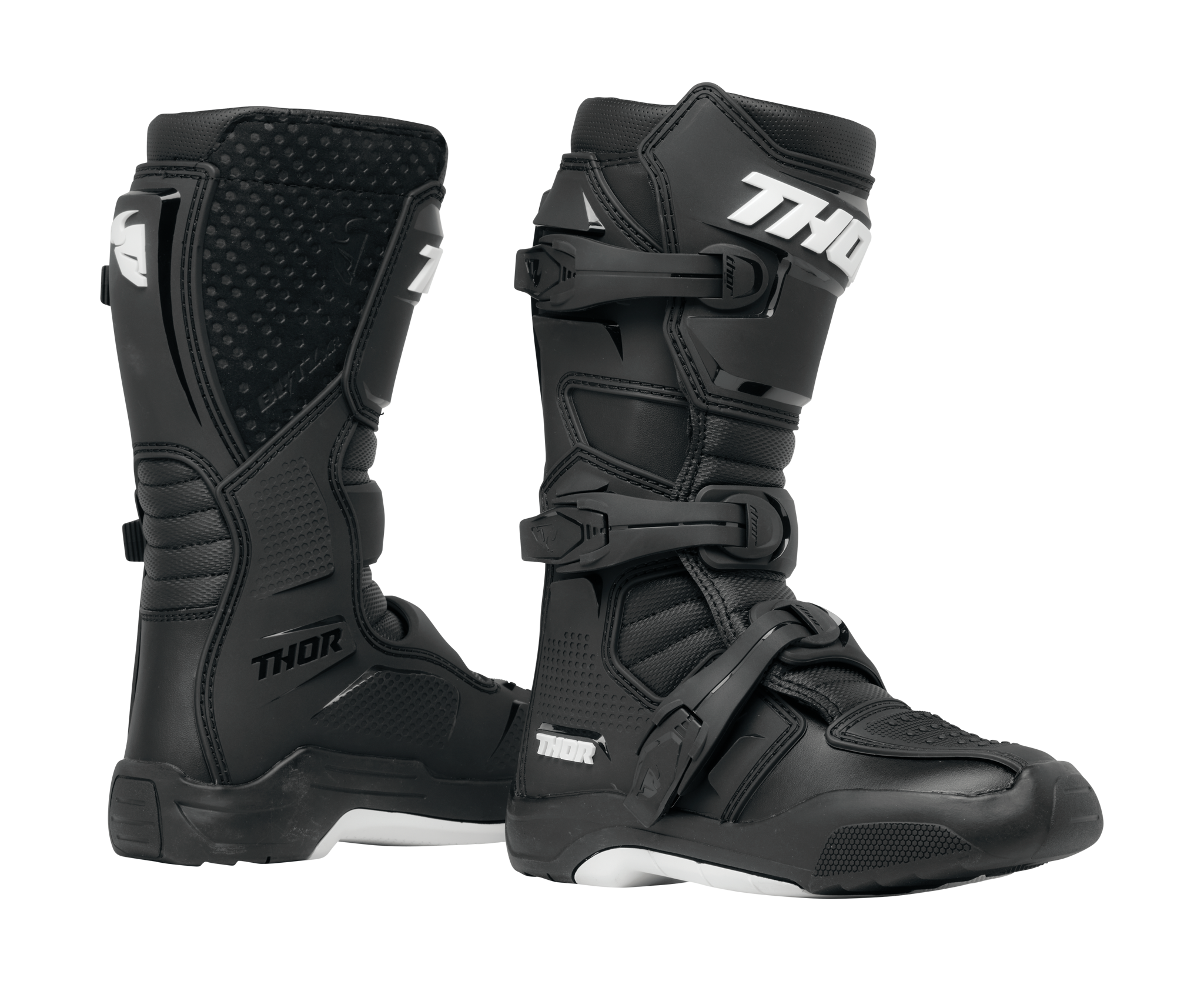 Thor Youth Motocross Boots Blitz XR - Black / White
