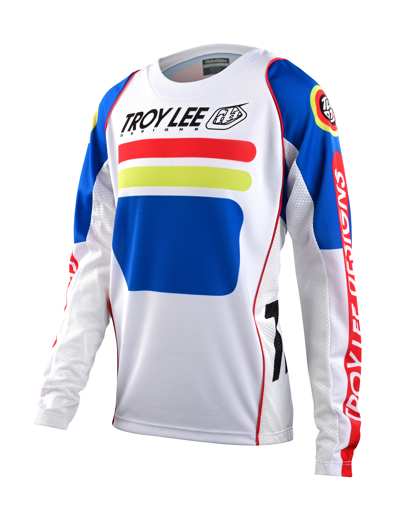 Troy Lee Designs Youth Motocross Jersey GP Drop In - White