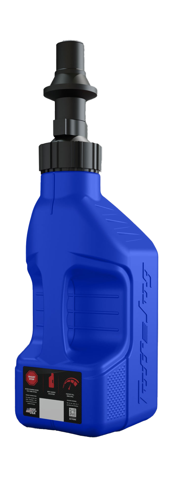 Tuff Jug Fuel Can Gen 3 Quick-Fill Cap - Blue / Black - 5 L