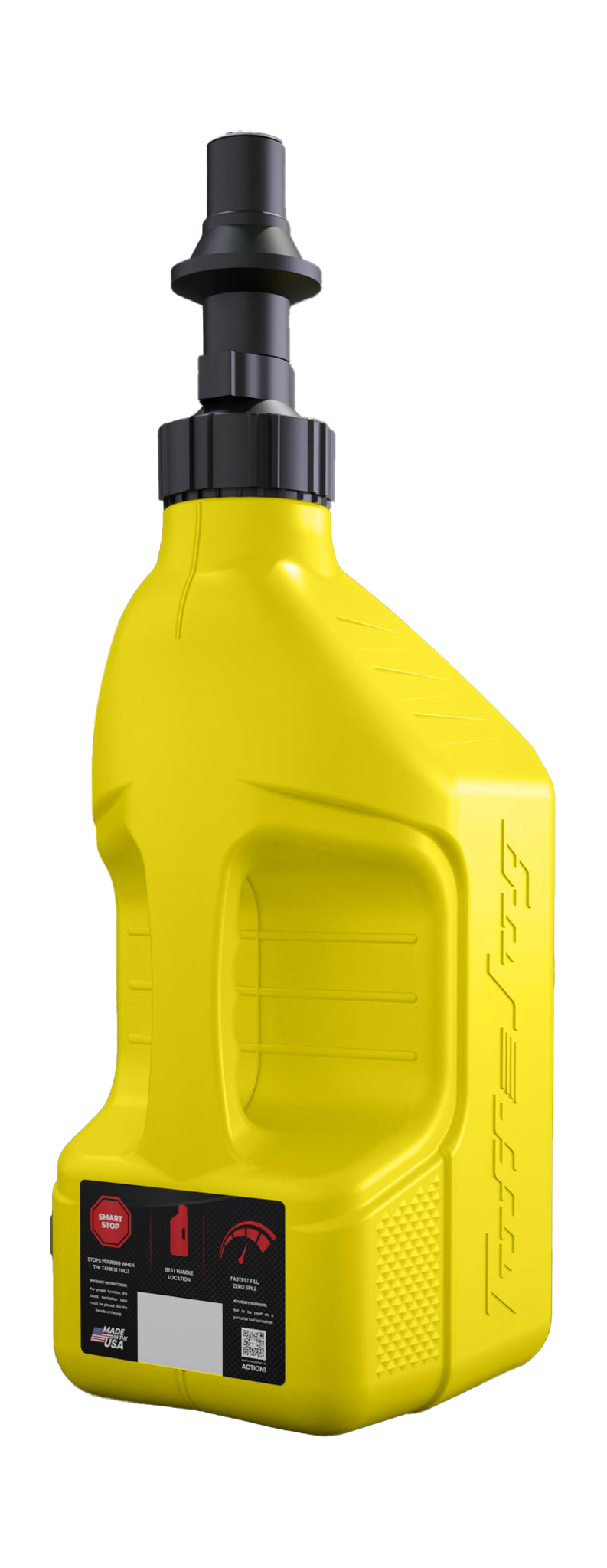 Tuff Jug Fuel Can Gen 3 Quick-Fill Cap - Yellow / Black - 10 L